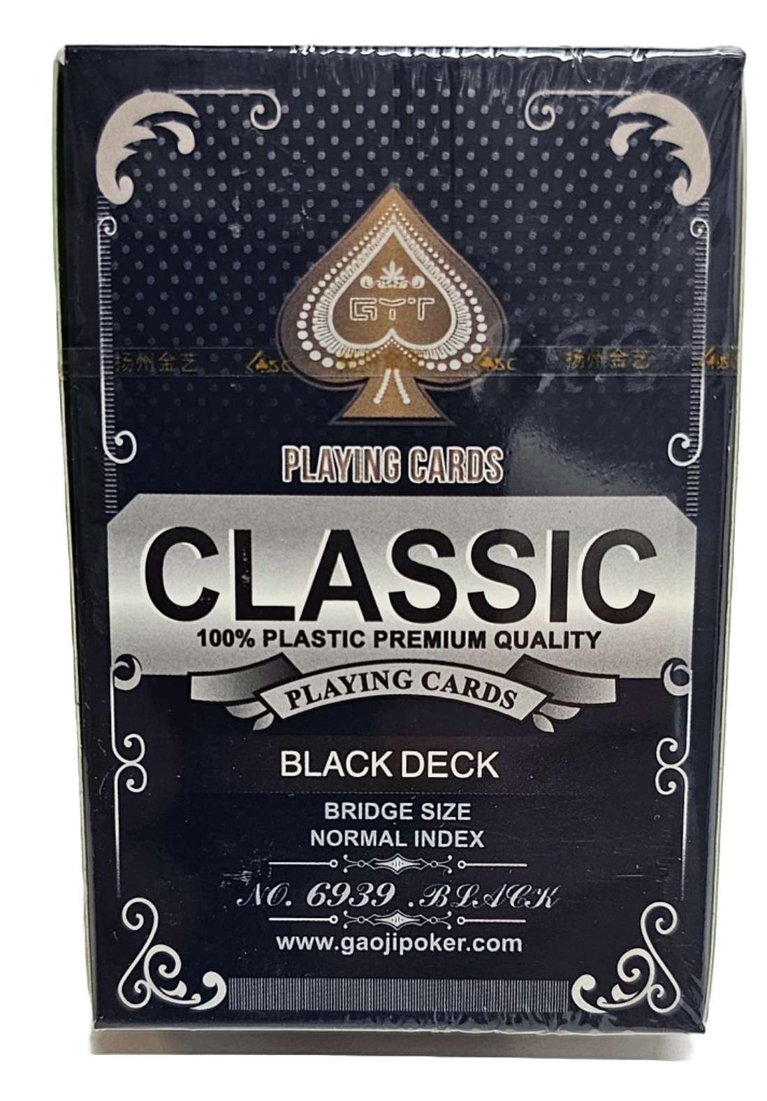 1 Pack Black Classic Playing Cards (Standard Index)  
