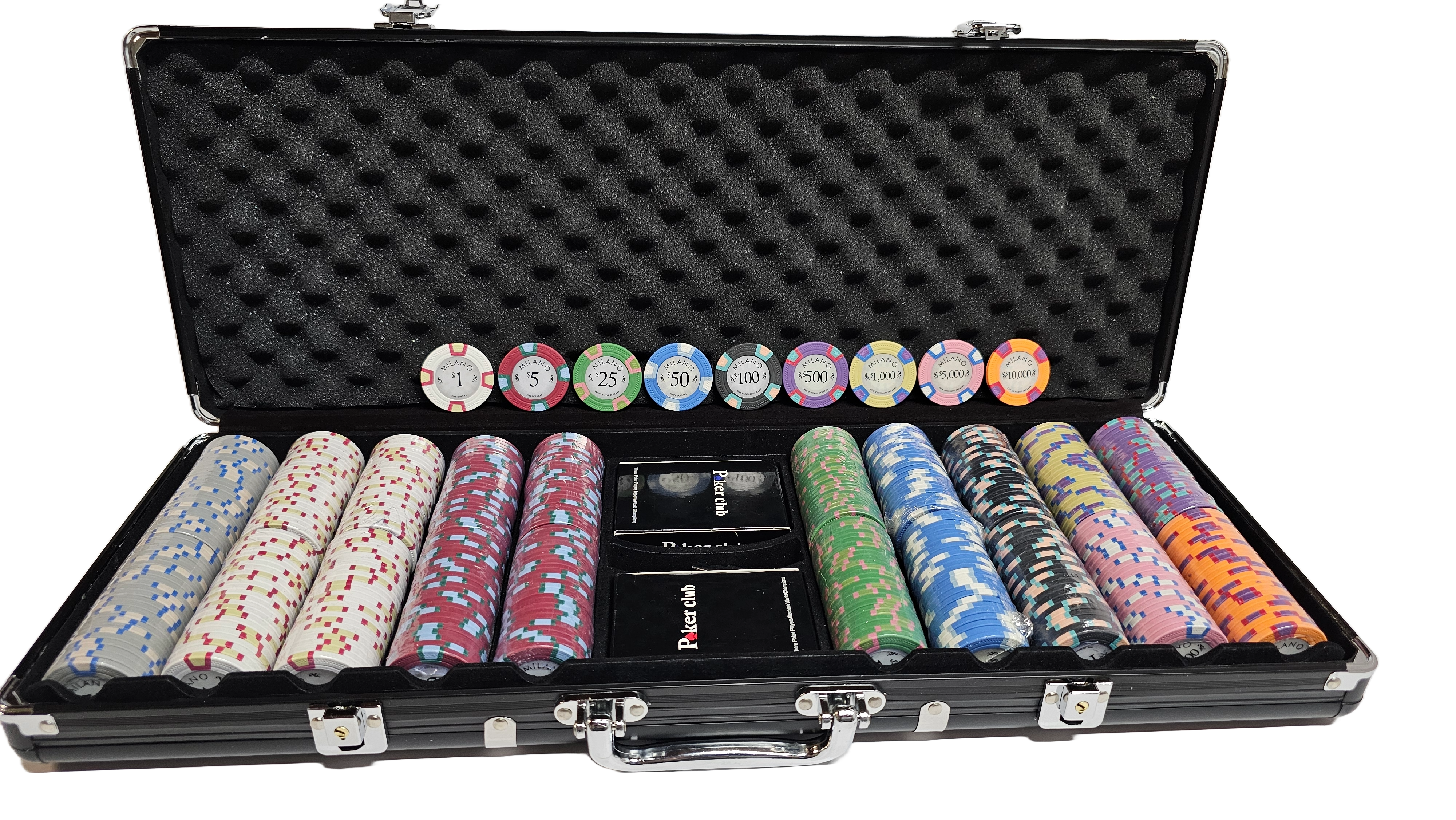 500pc 9g Clay Milano Chip Set-Case Included