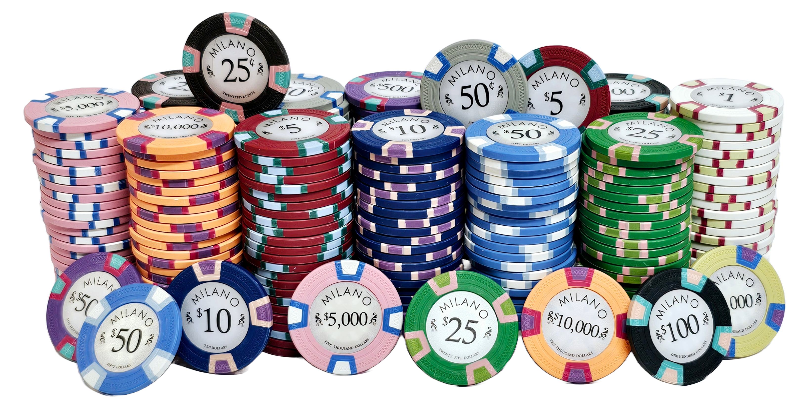 600pc 9g Clay Milano Chip Set-No Case