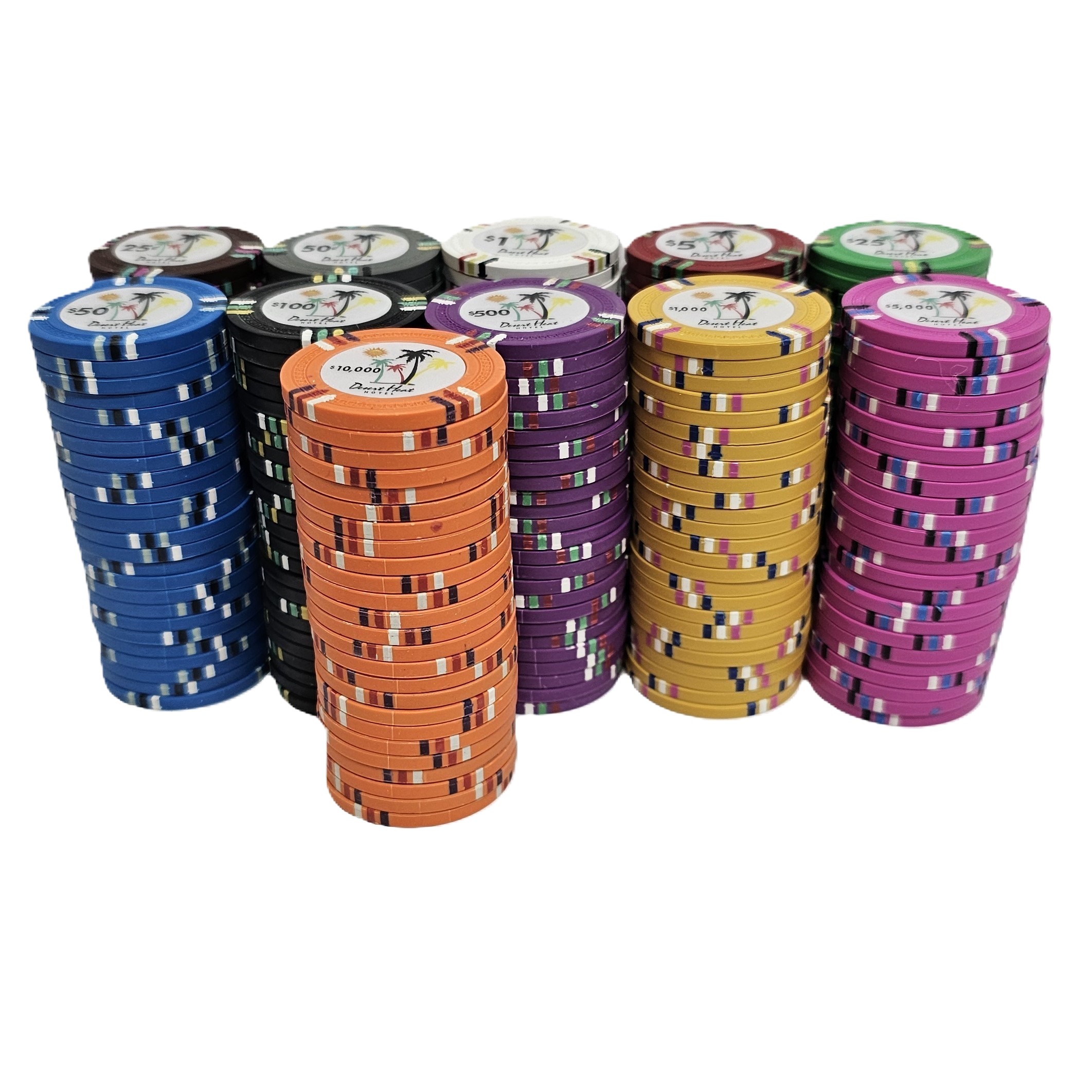 750pc Desert Heat 13.5g Clay Chip Set-No Case