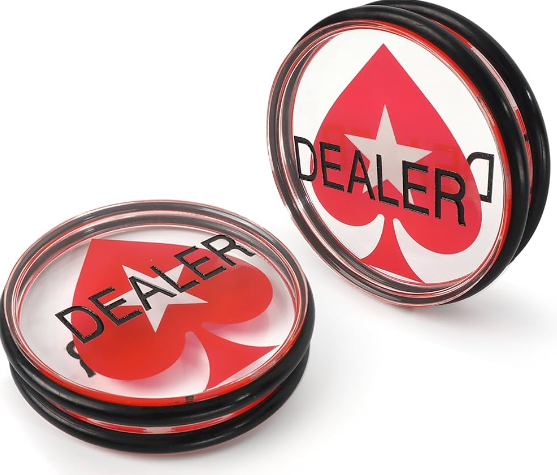 Acrylic 3" Diameter Dealer Button