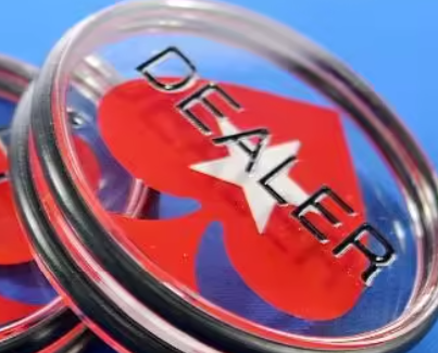 Acrylic 3" Diameter Dealer Button