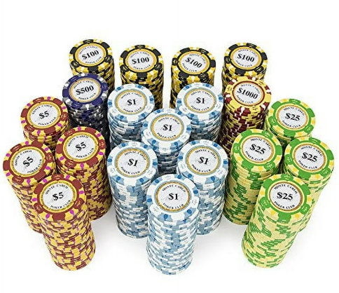 750pc 3-Tone Monte Carlo 14g Clay Chip Set-No Case
