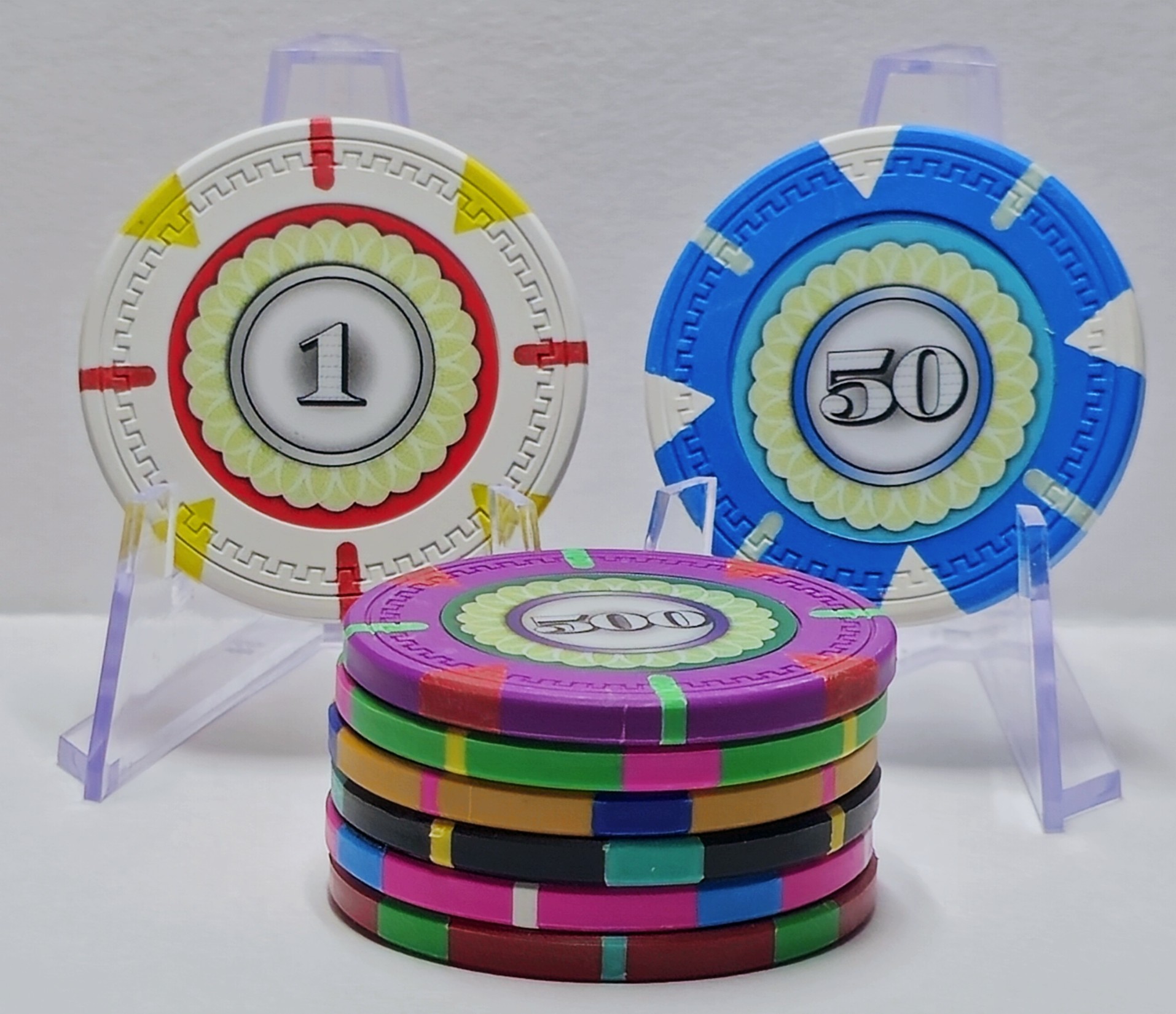 300pc Designer 13.5g Clay Chip Set-No Case 