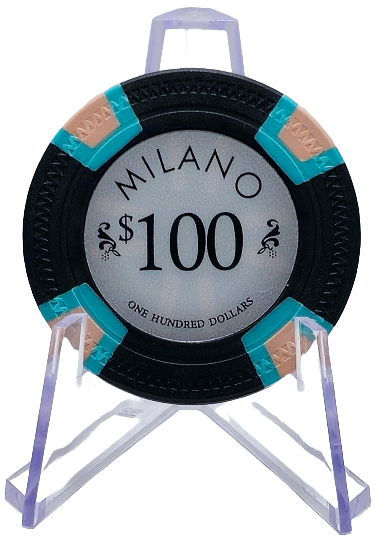 $100 Black Clay Milano 