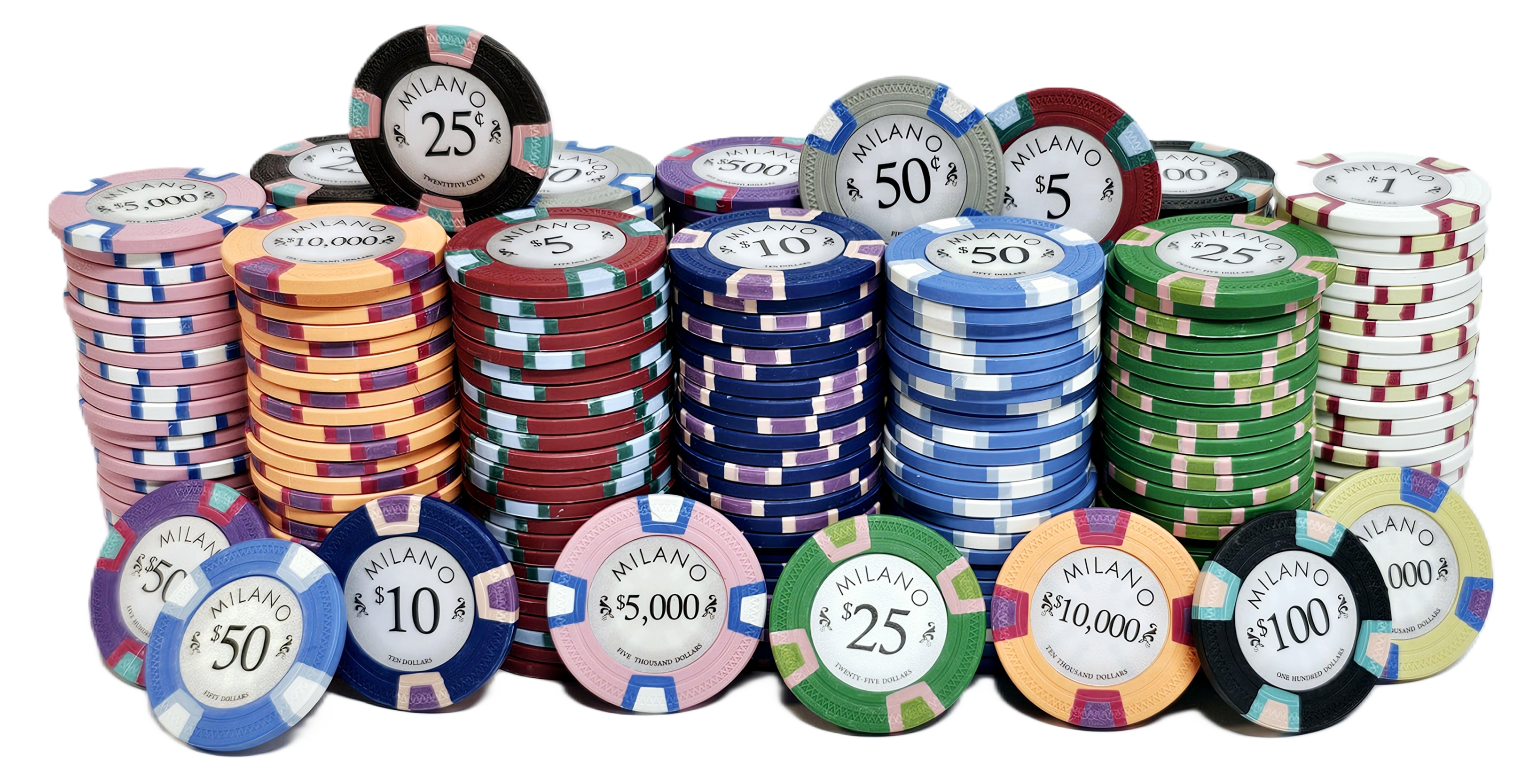 500pc 9g Clay Milano Chip Set-Case Included