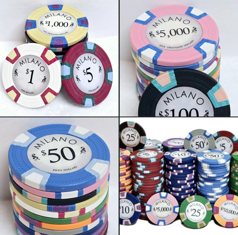 500pc 9g Clay Milano Chip Set-No Case