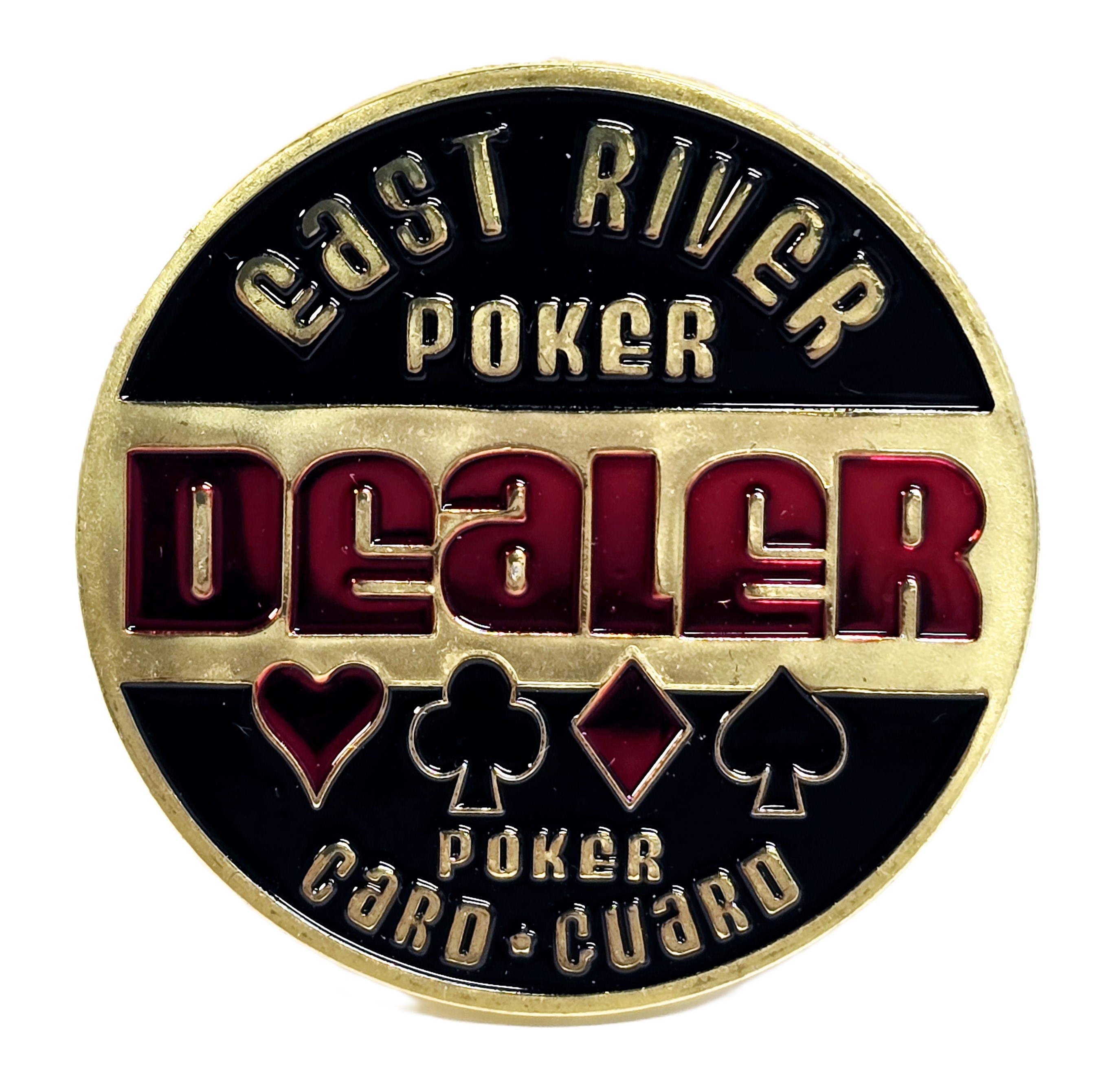 #47 Dealer East River Poker Metal Guard (Clear Cover Included)