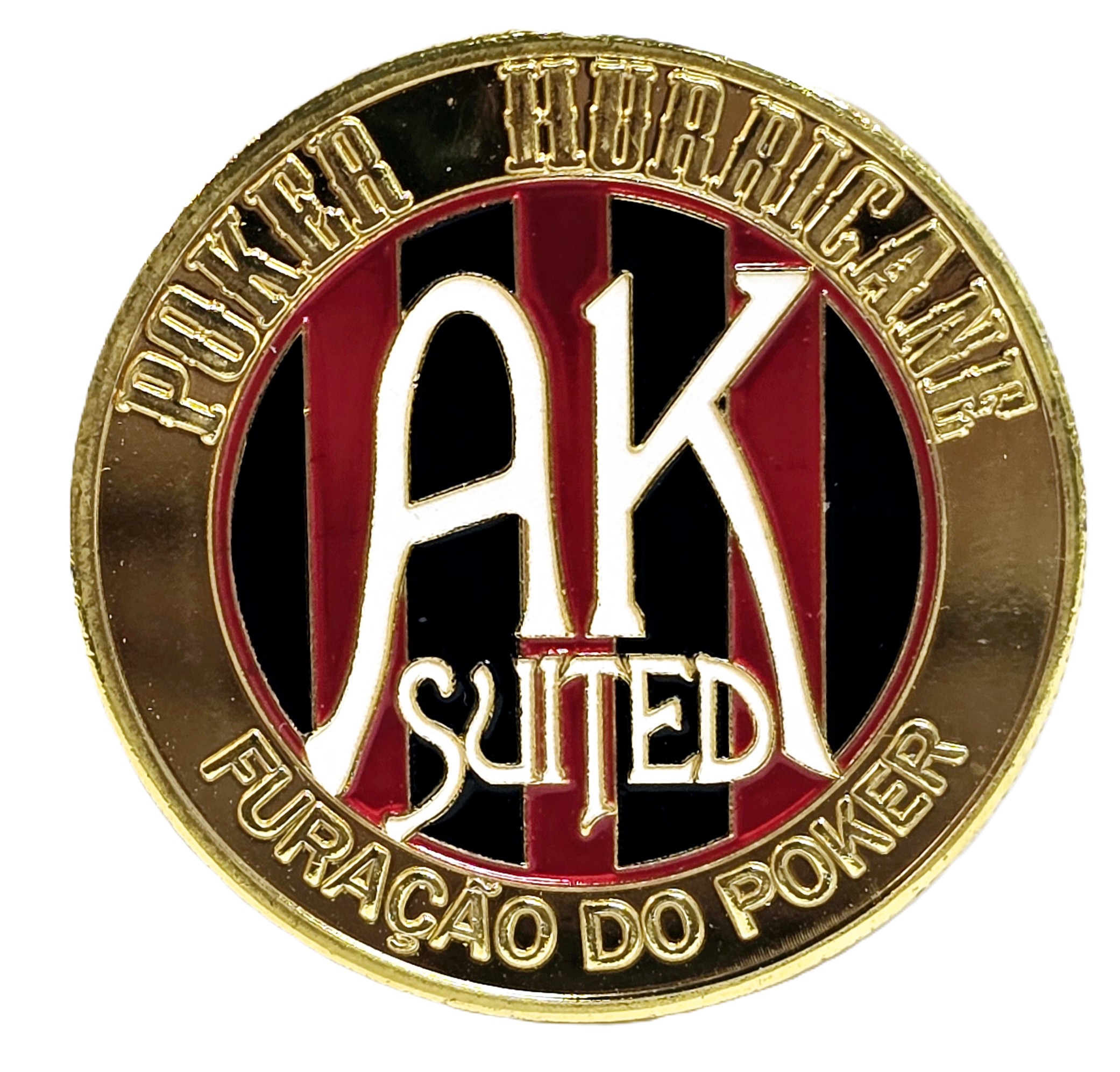 #50 Poker Hurricane AK Suited Metal Guard (Clear Cover Included)