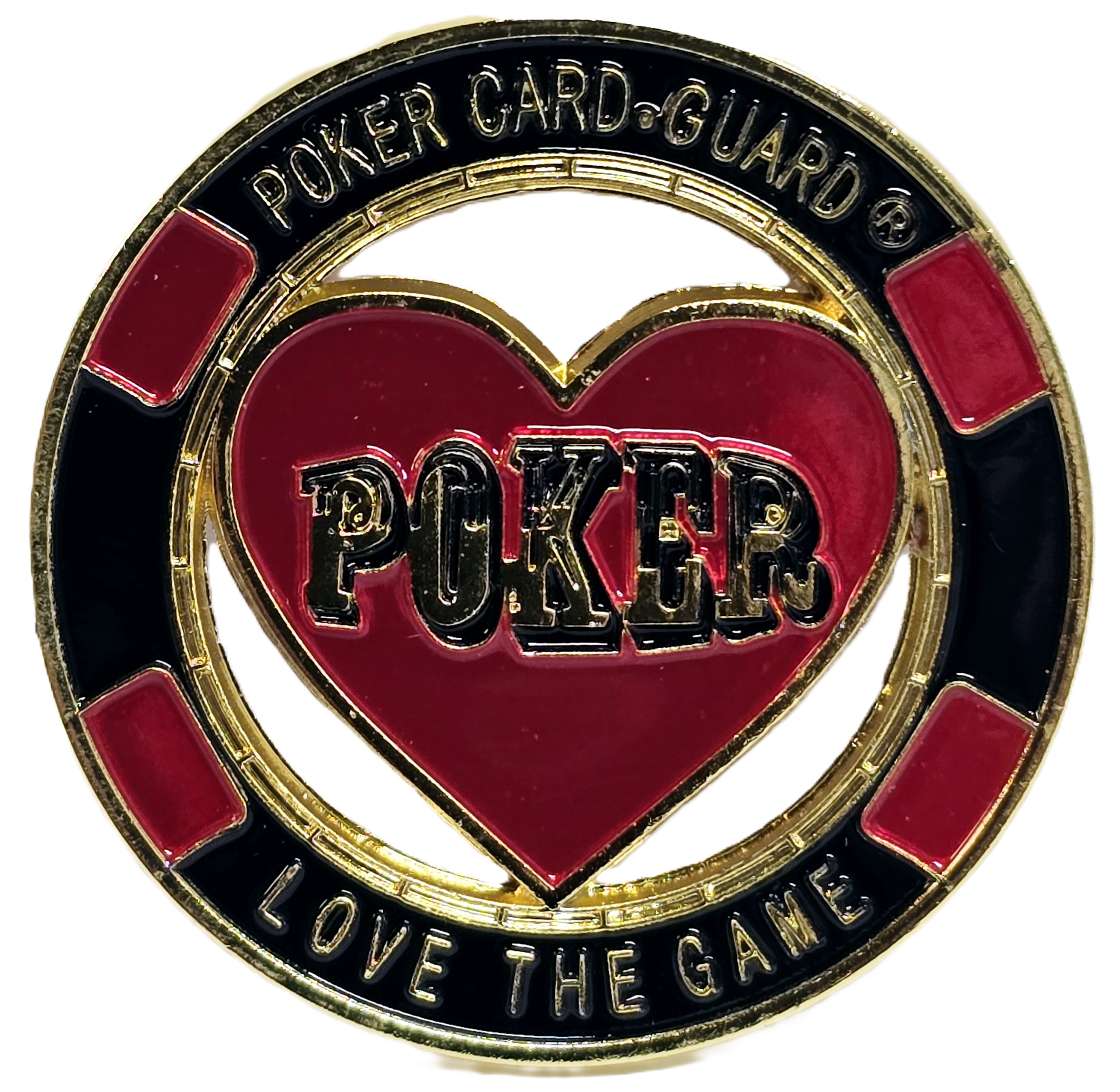 #54 Poker Love The Game Metal Guard (Clear Cover Included)