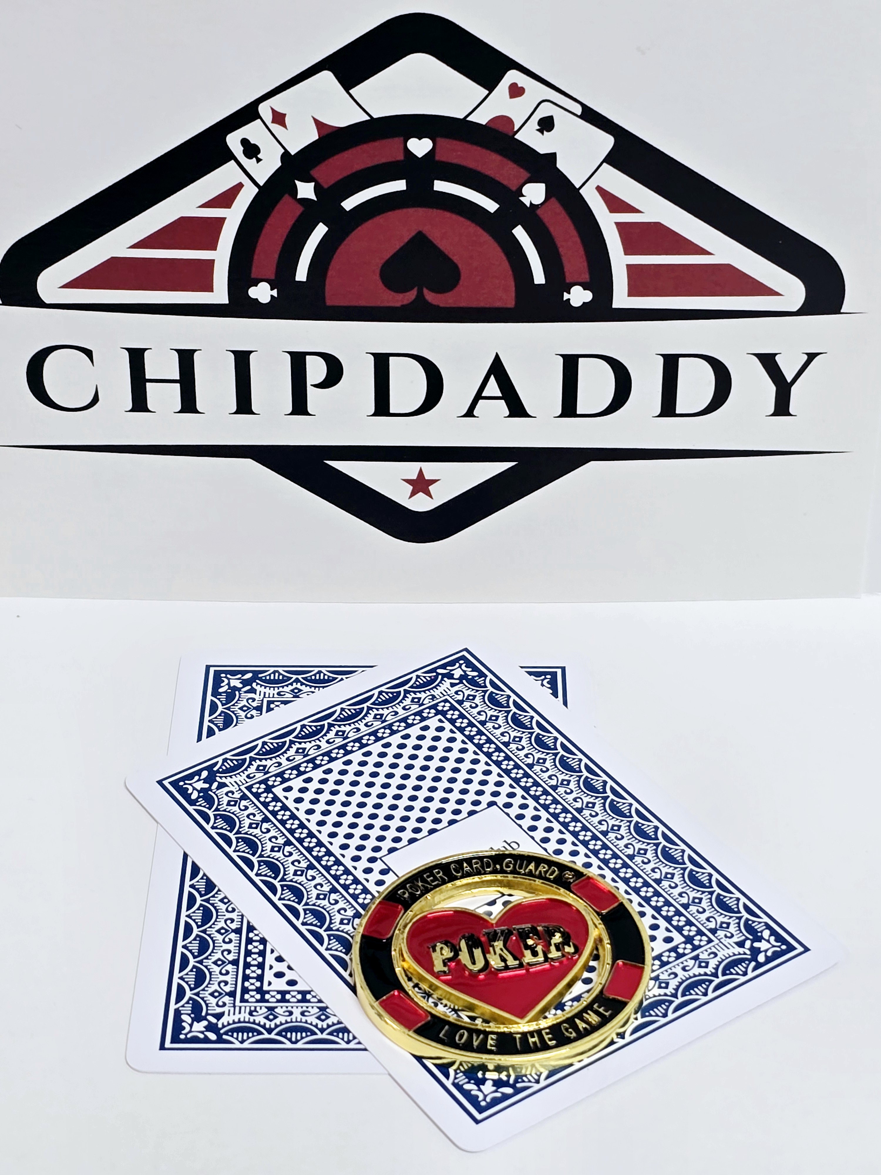 #54 Poker Love The Game Metal Guard (Clear Cover Included)