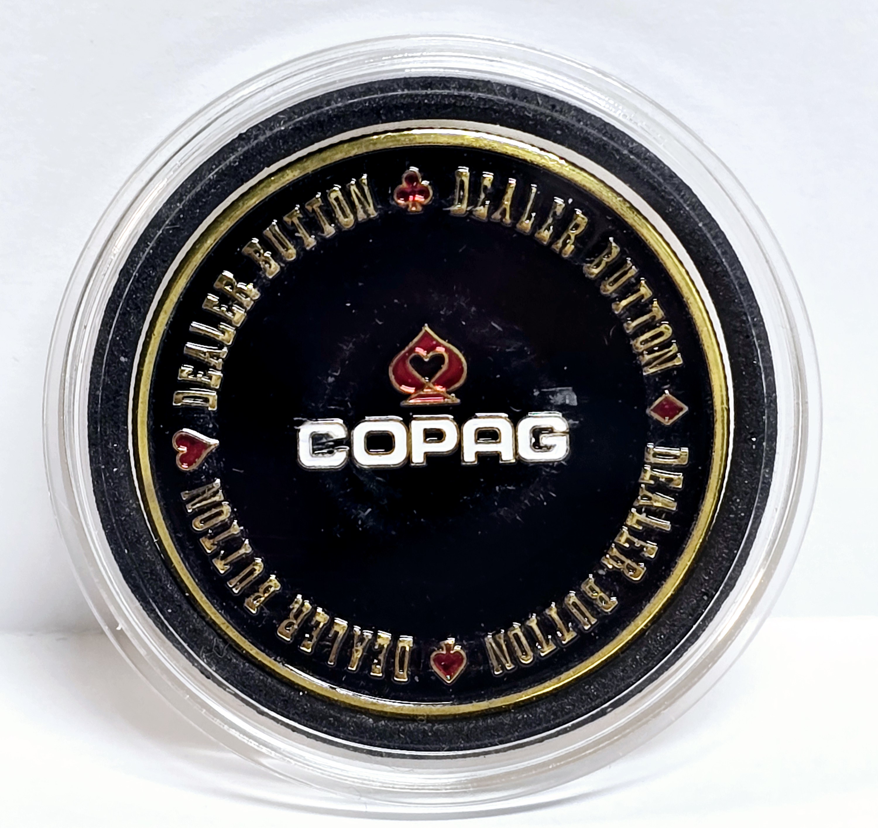 #61 Copag Dealer Metal Guard (Clear Cover Included)