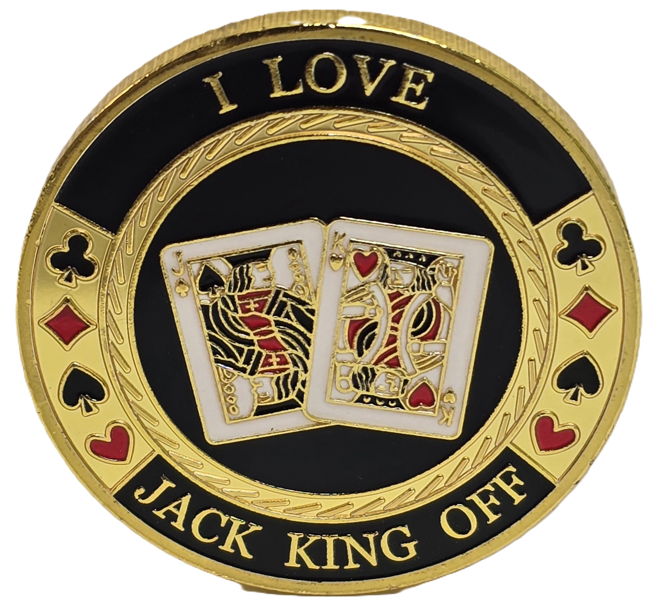 #41 I Love Jack King Off Metal Card Guard