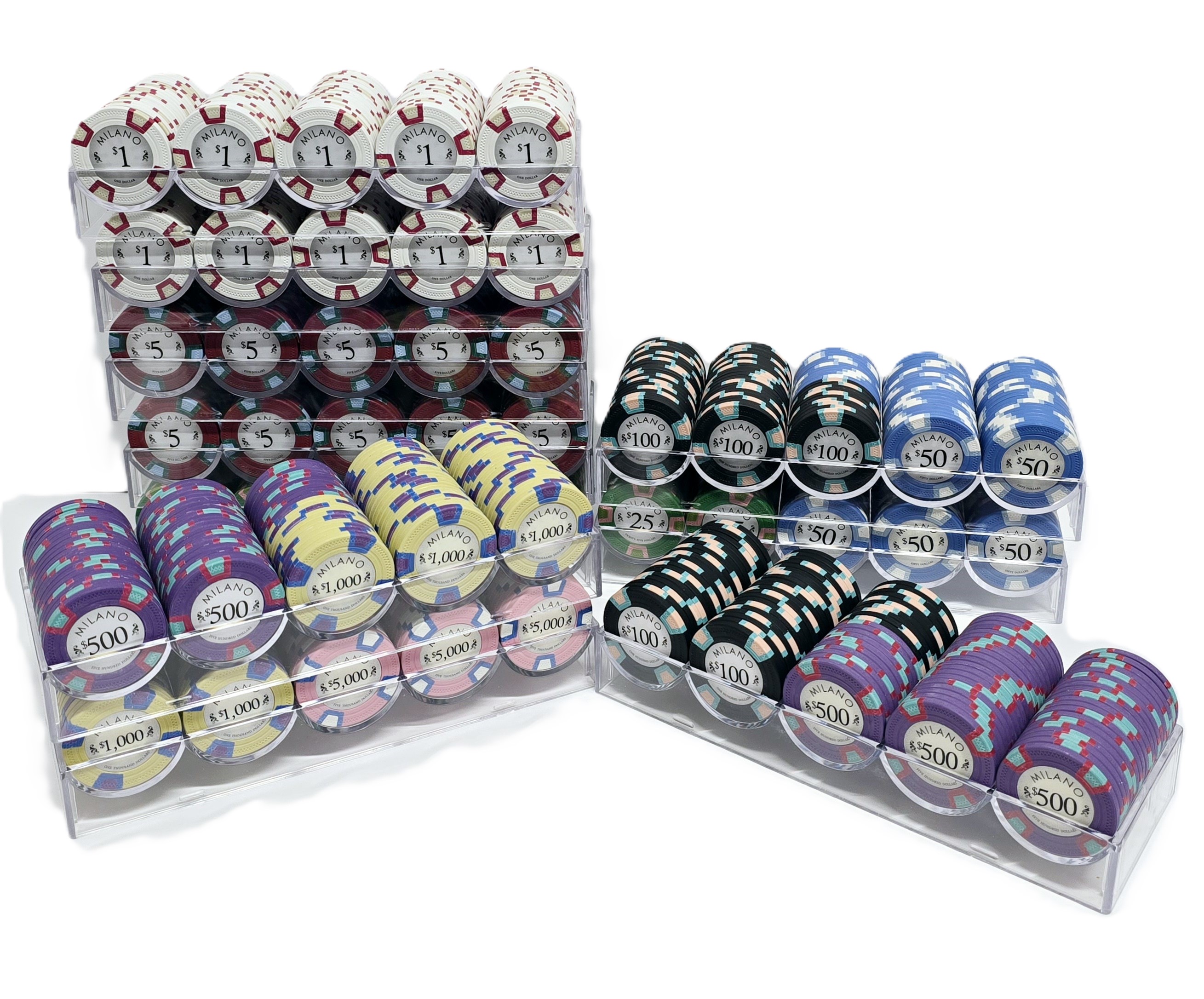 1000pc 9g Clay Milano Chip Set/With Case  