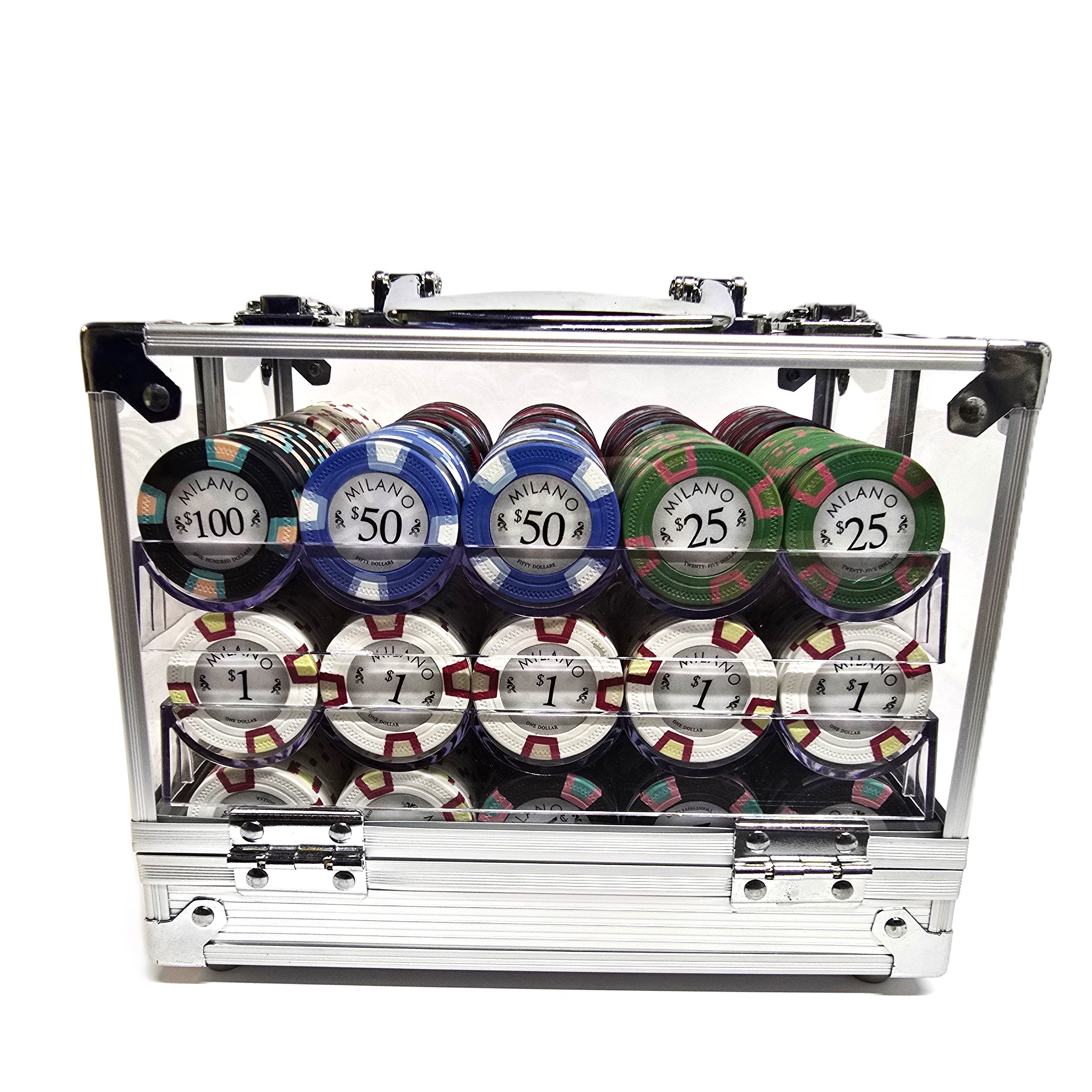 600pc Milano 9g Clay Chip Set-With Case