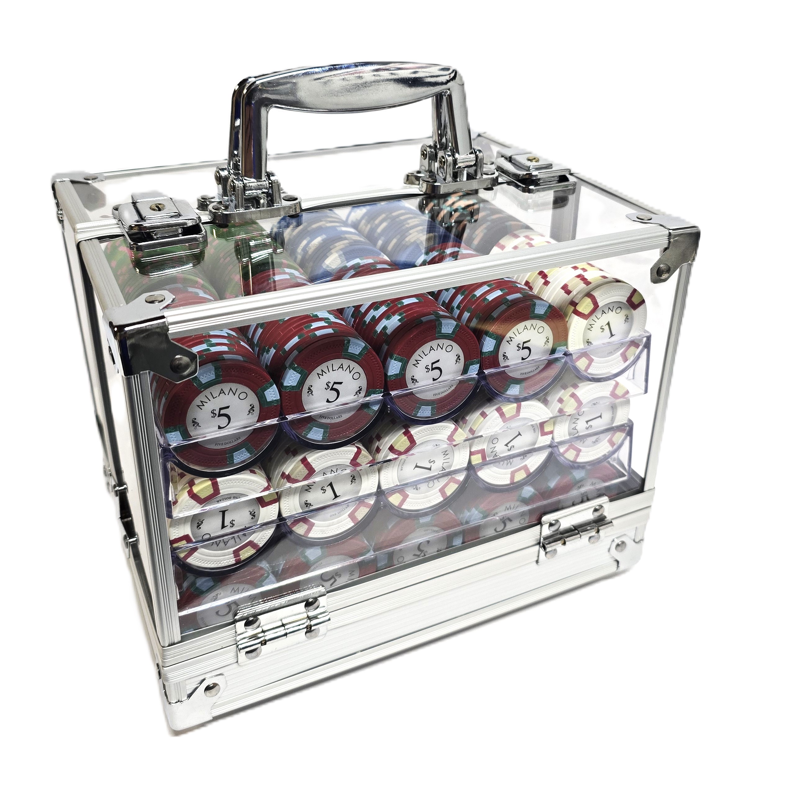 600pc Milano 9g Clay Chip Set-With Case