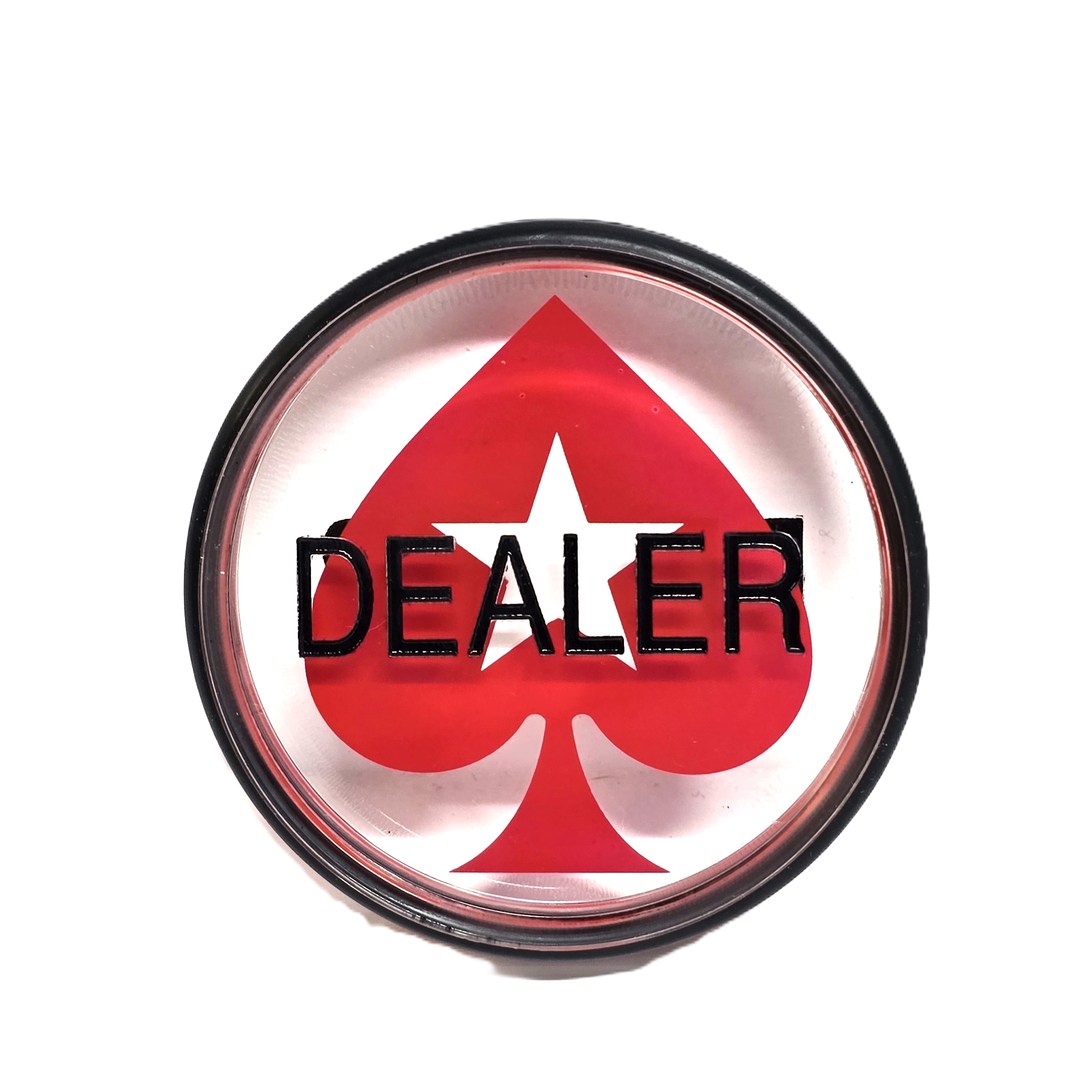 Acrylic 3" Diameter Dealer Button