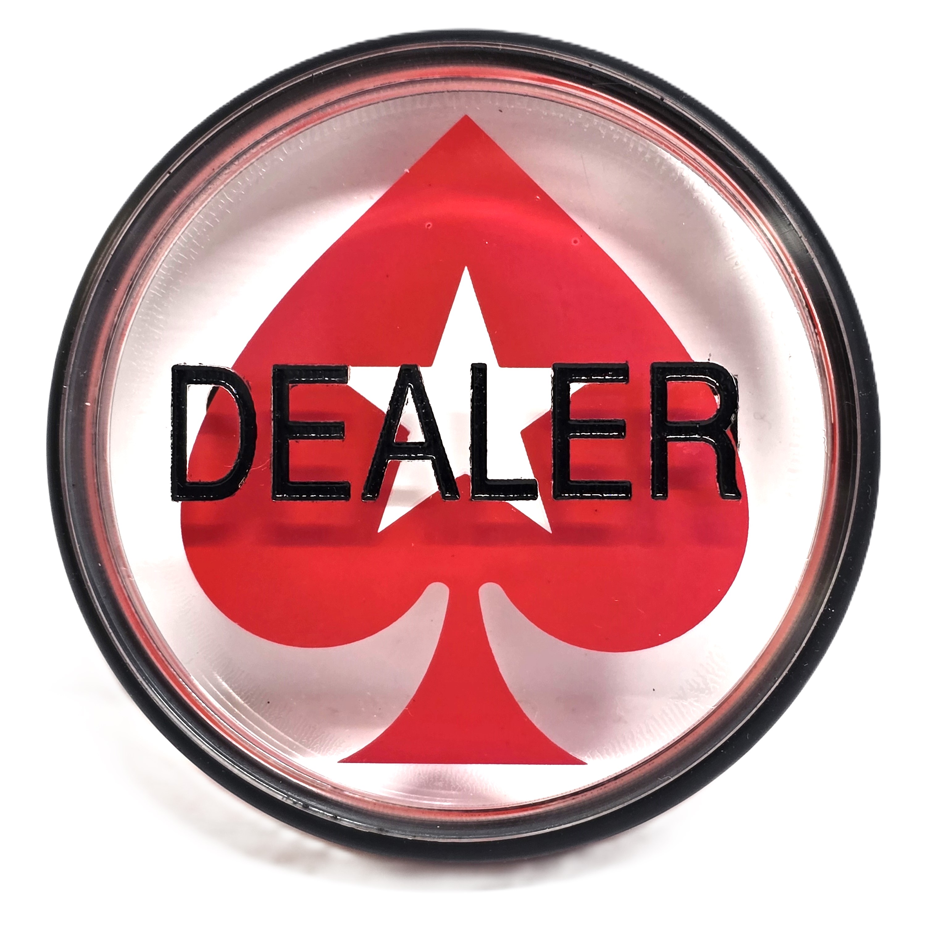 Acrylic 3" Diameter Dealer Button