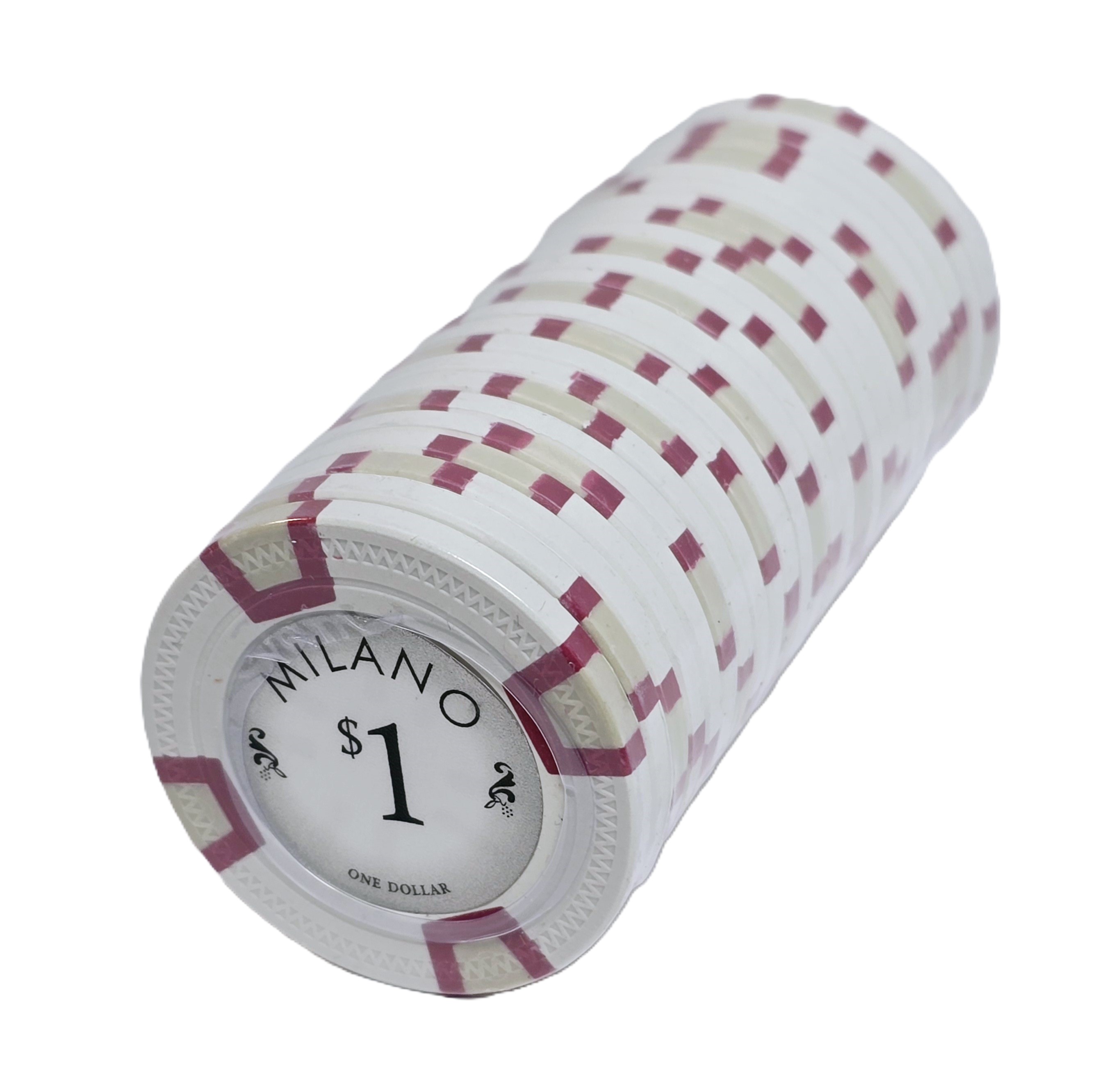 $1 White Clay Milano 