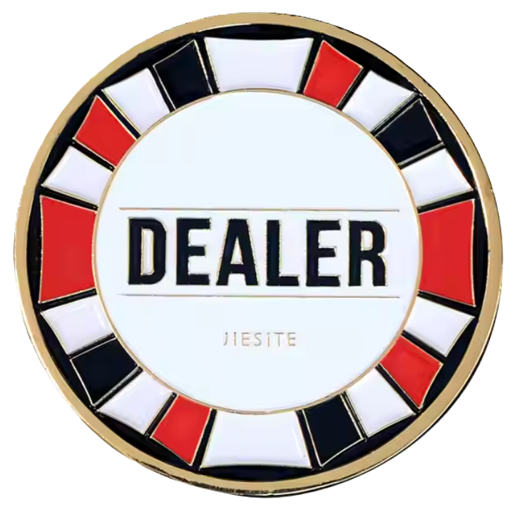 Metal Dealer Table Button 2" Diameter
