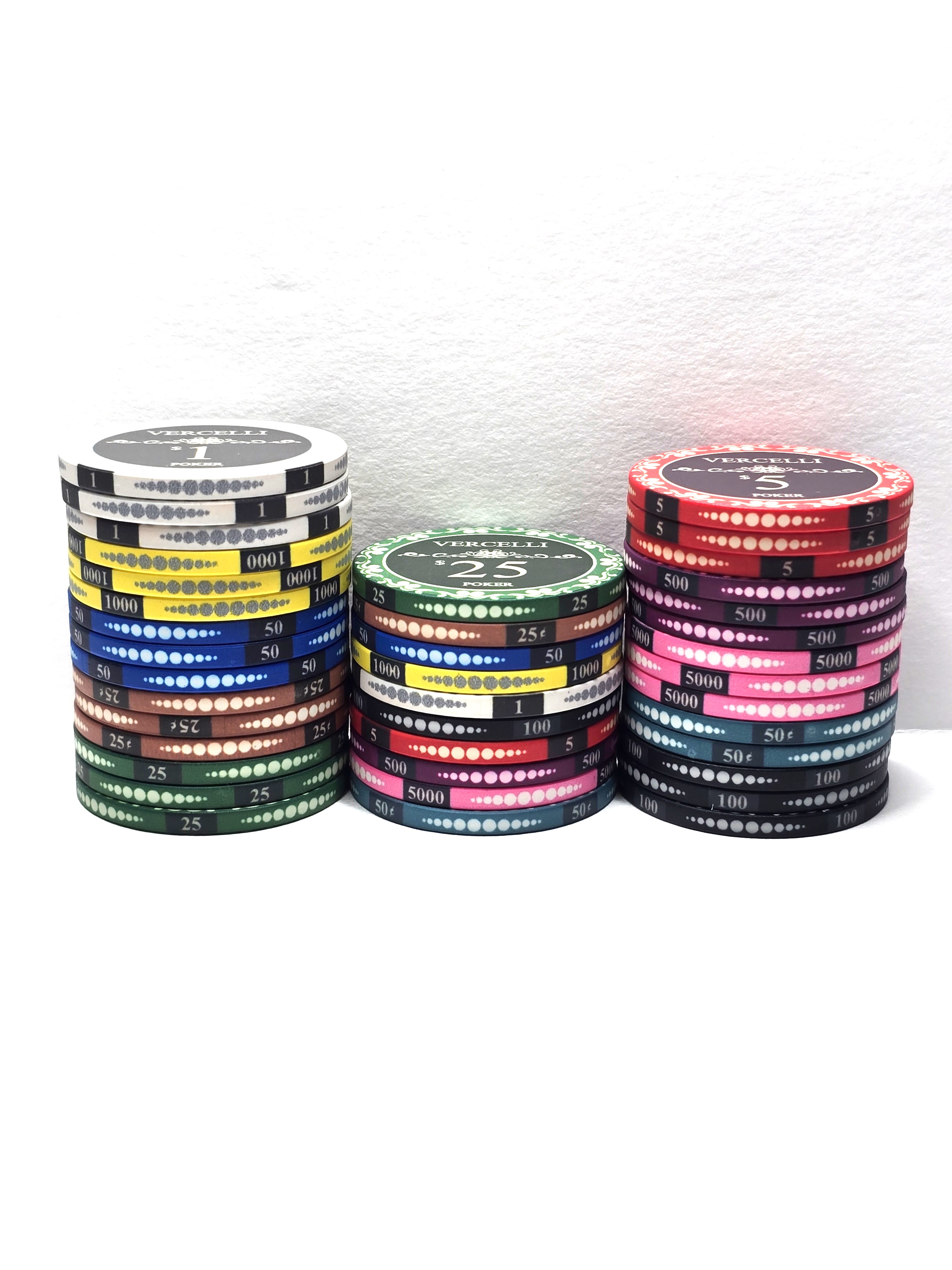 300pc - 10g Ceramic Vercelli Chip Set-No Case