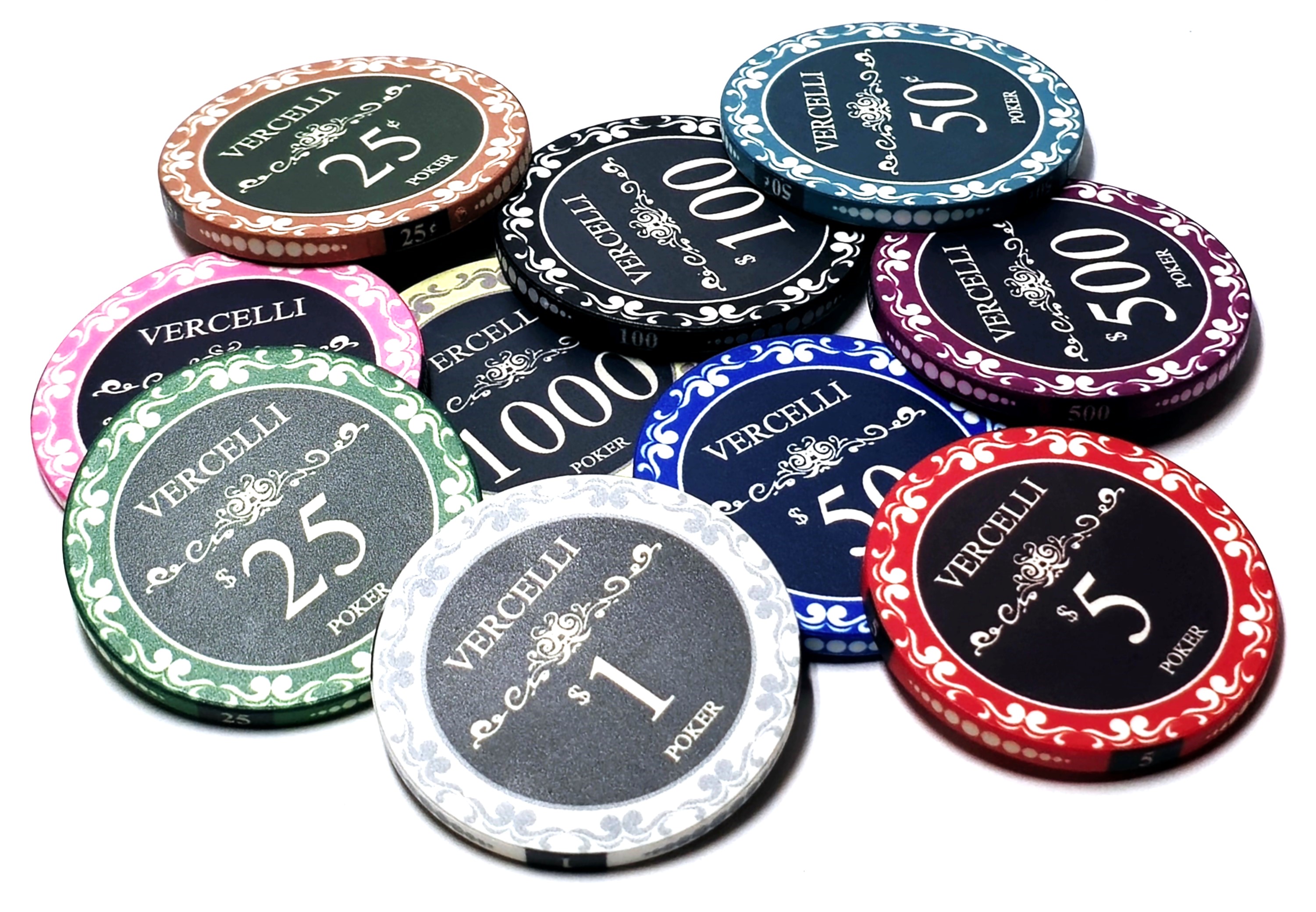 600pc - 10g Ceramic Vercelli Chip Set-No Case