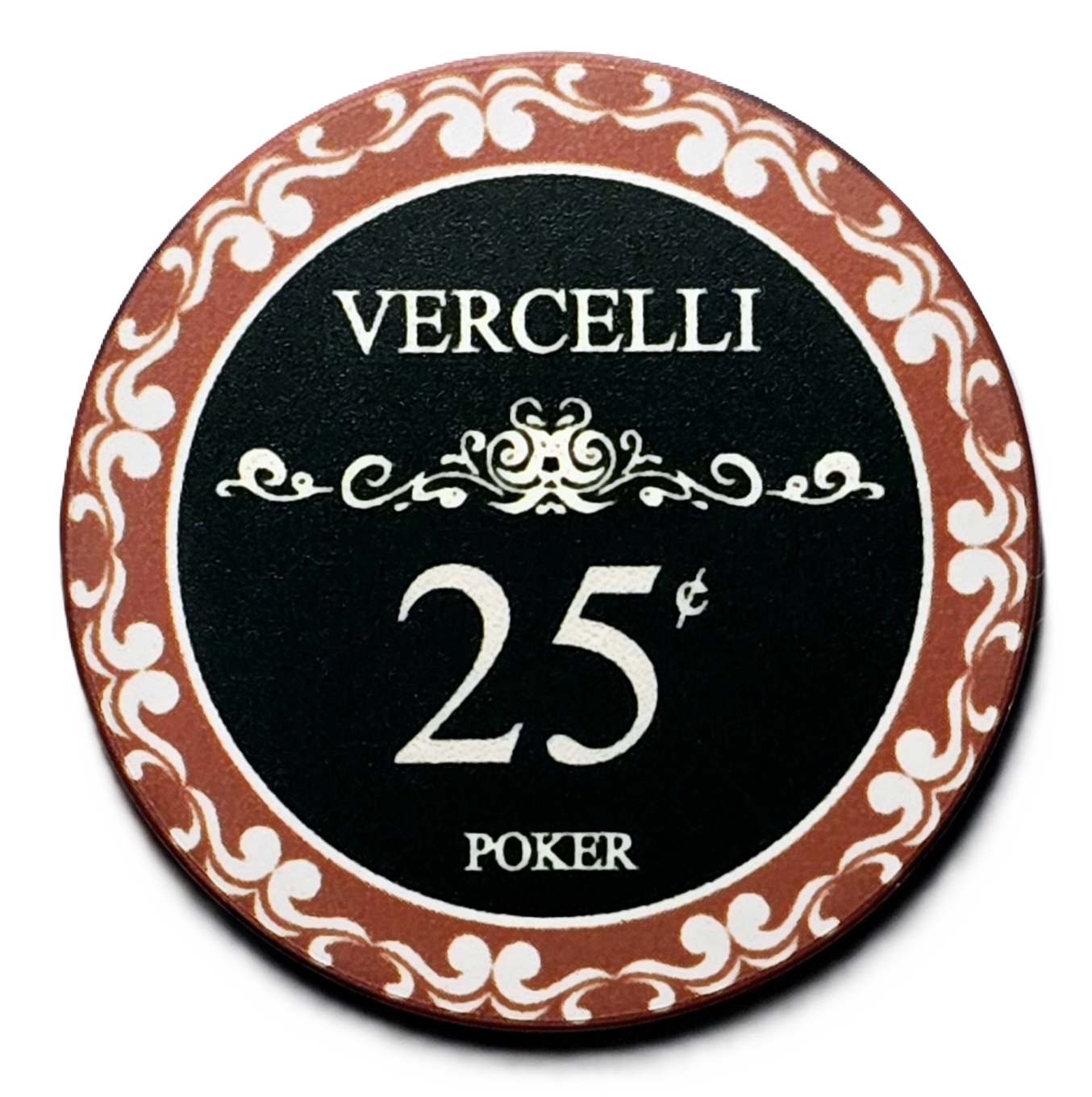 $0.25 Brown Ceramic Vercelli