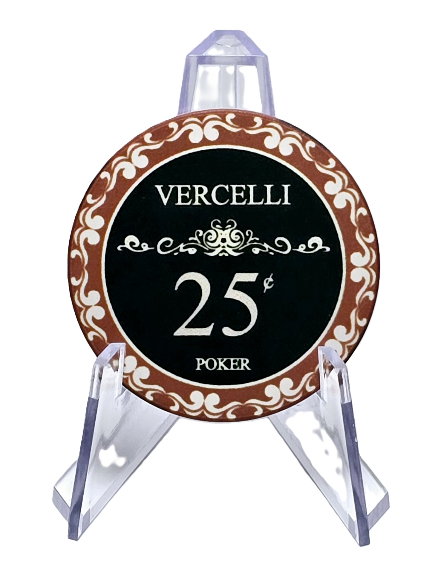 $0.25 Brown Ceramic Vercelli