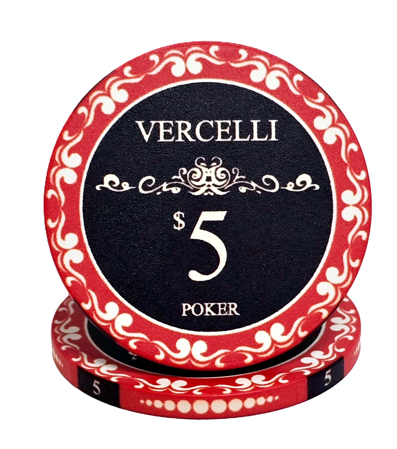 $5 Red Ceramic Vercelli 