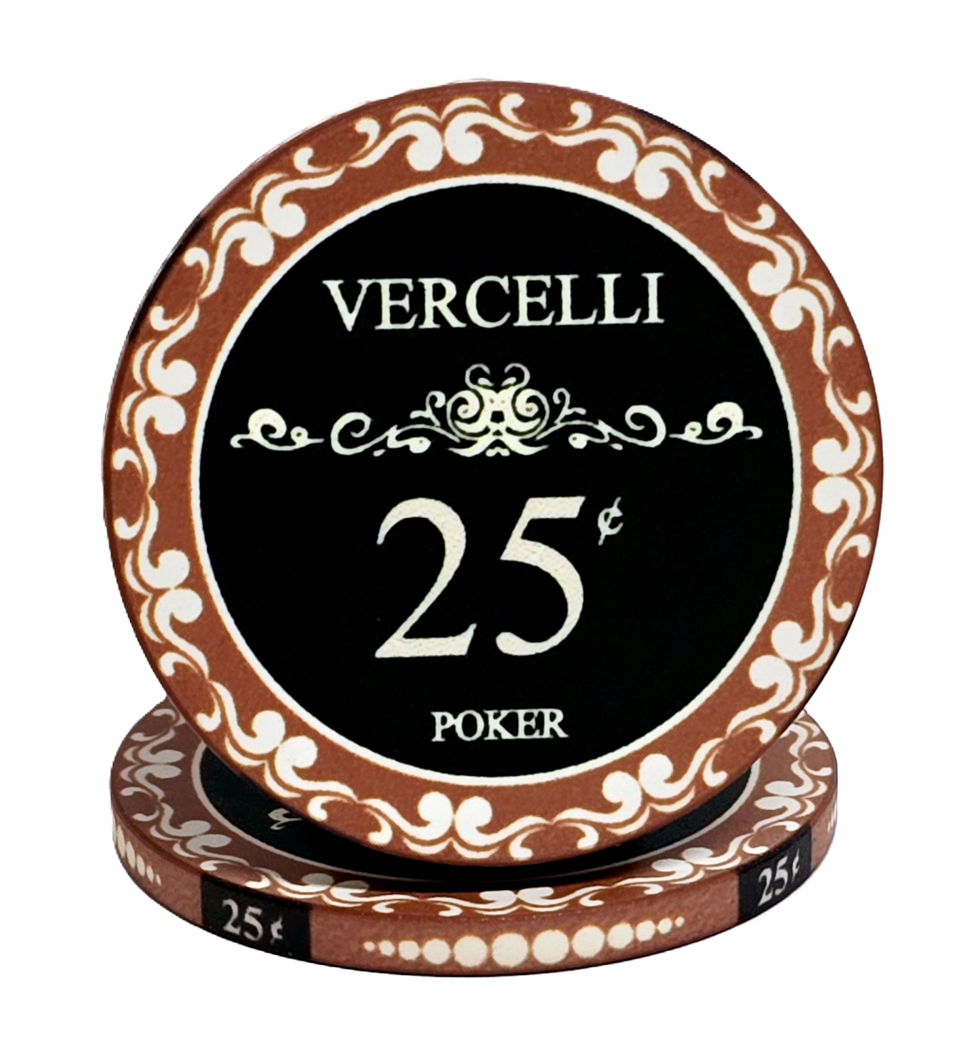 $0.25 Brown Ceramic Vercelli