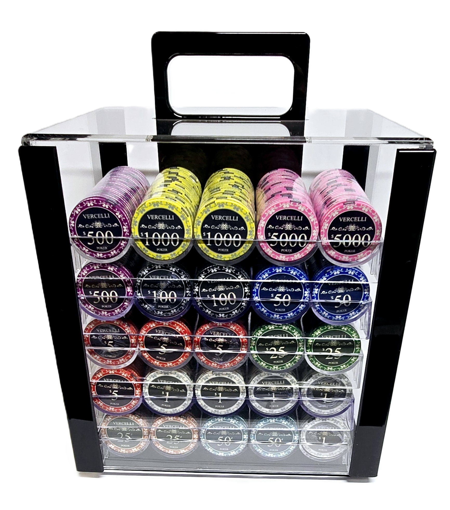 1000pc - 10g Ceramic Vercelli Chip Set-With Case