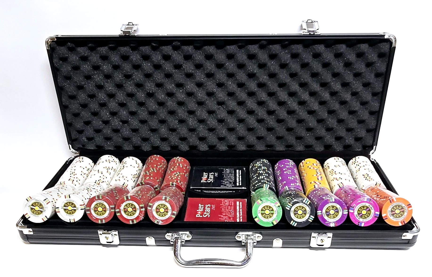 500pc 14g Clay Gold Rush Chip Set-With Case
