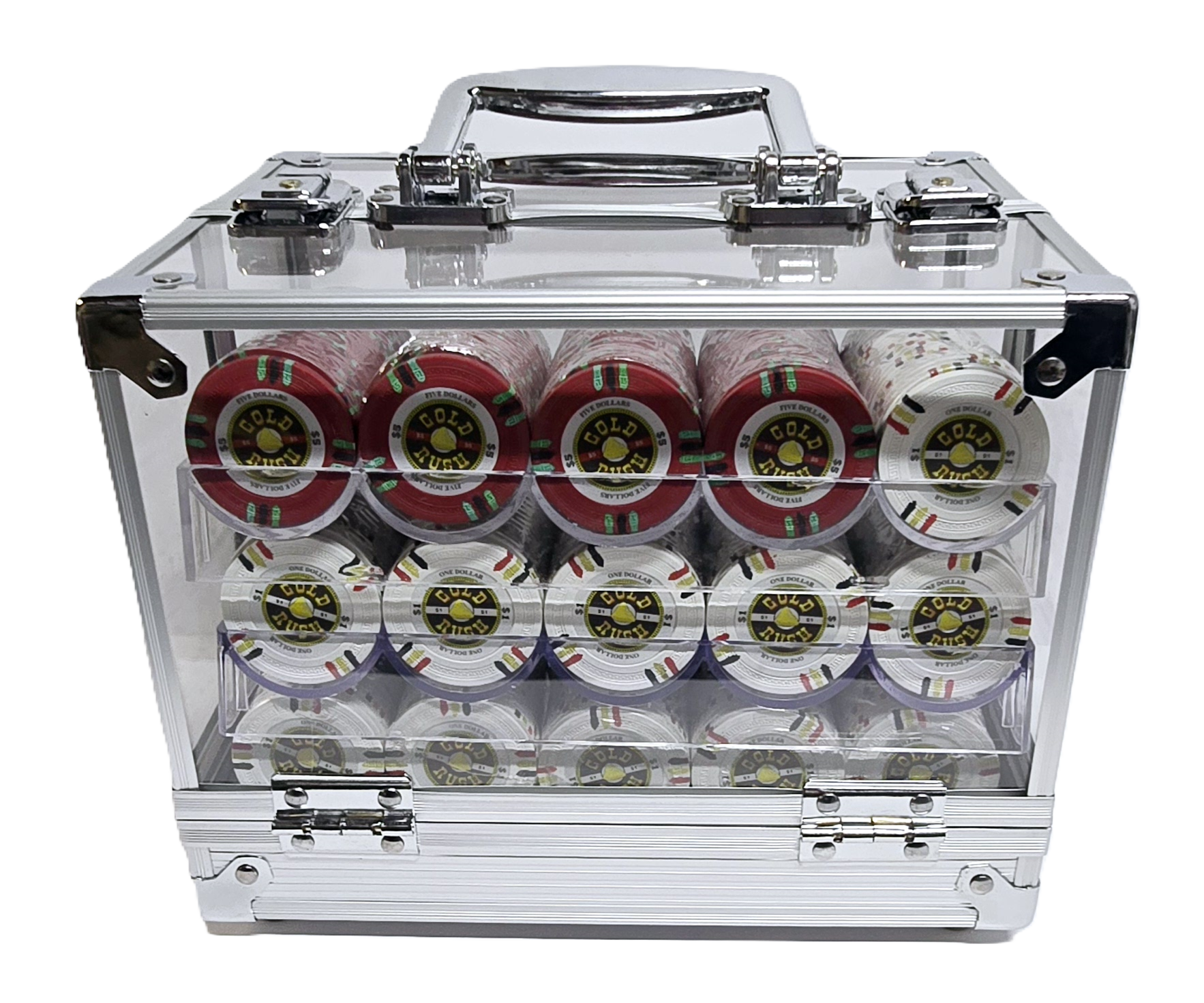 600pc 14g Clay Gold Rush Chip Set-With Case