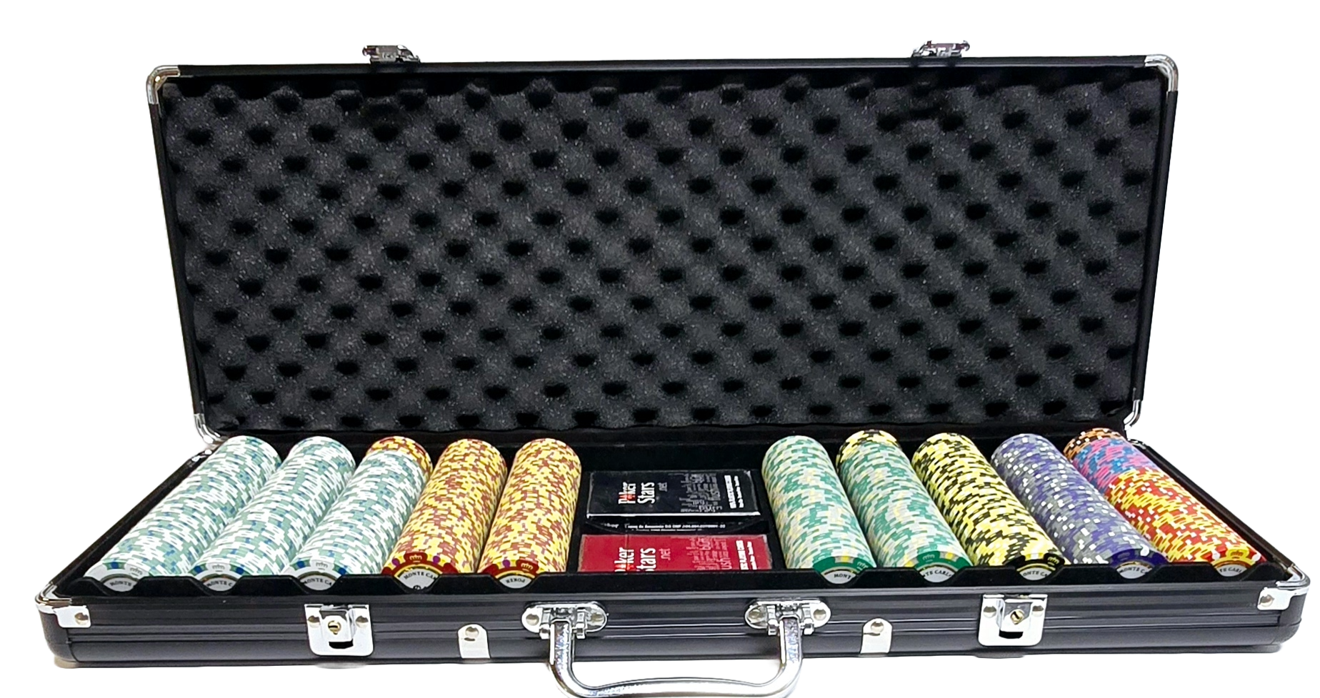 500pc - 3 Tone Monte Carlo Chip Set-Case Included  