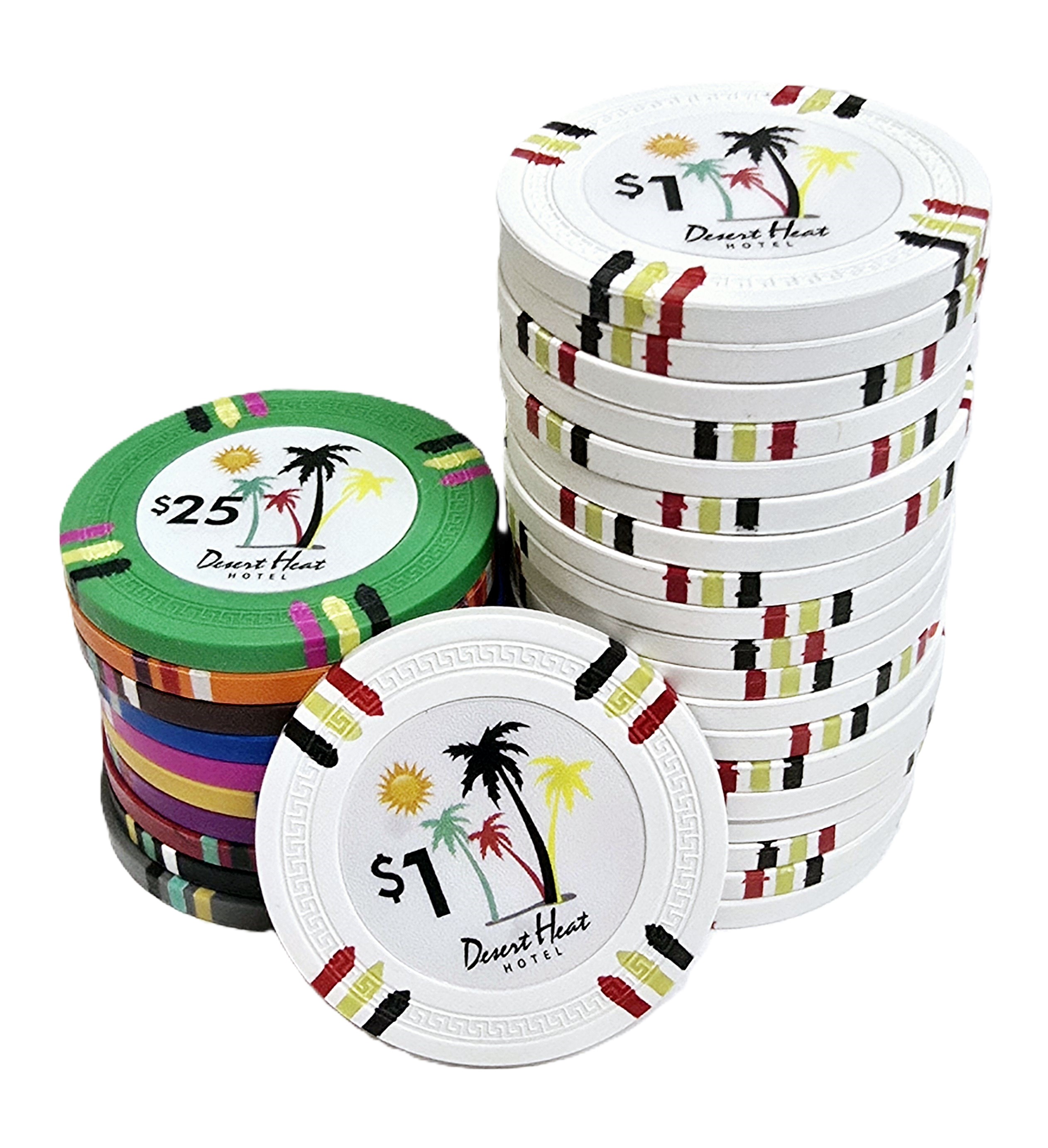 750pc Desert Heat 13.5g Clay Chip Set-No Case