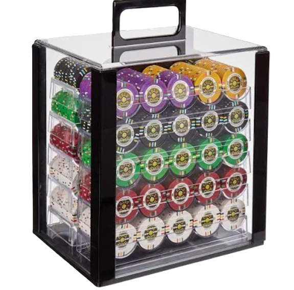 1000pc 14g Clay Gold Rush Chip Set-With Case 