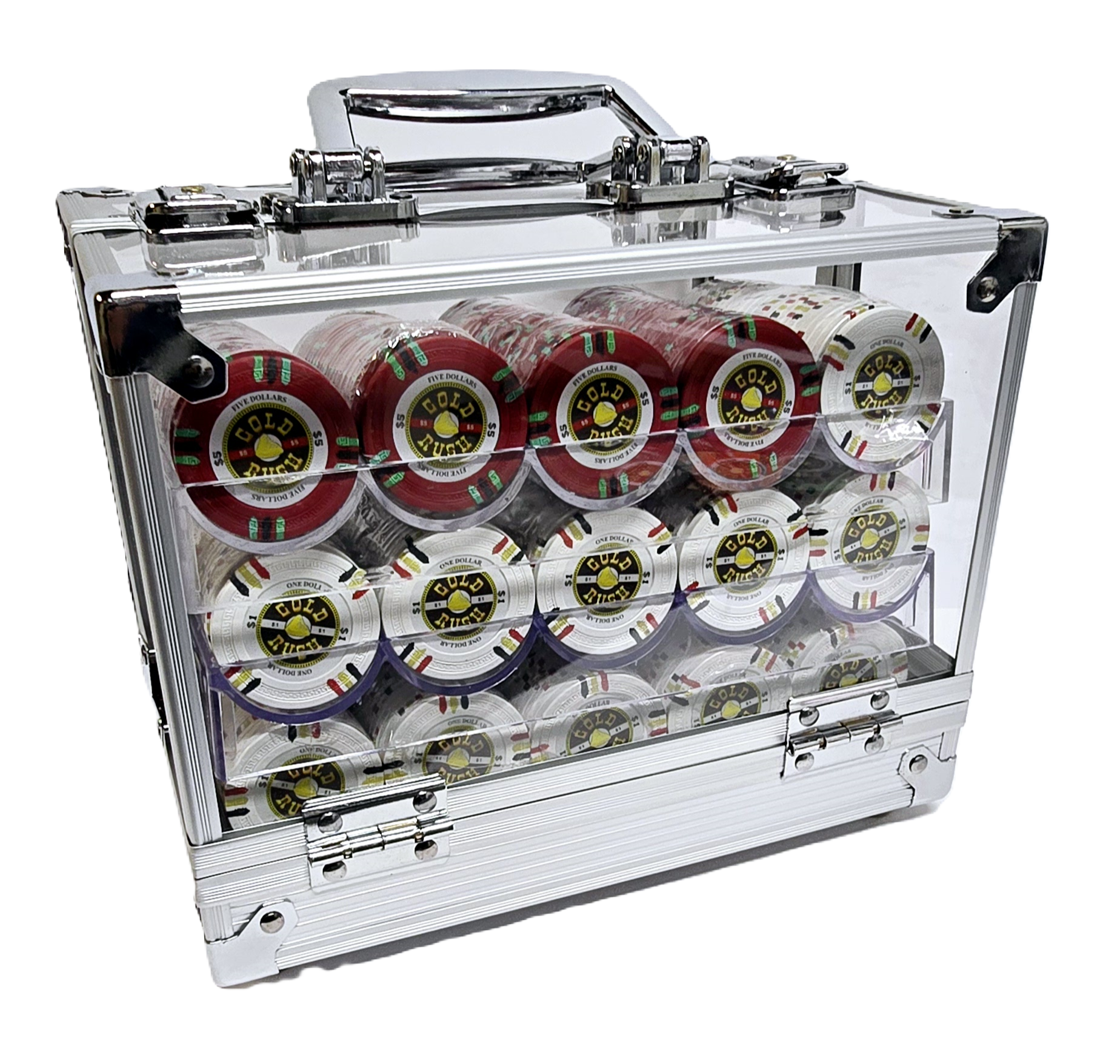 600pc 14g Clay Gold Rush Chip Set-With Case