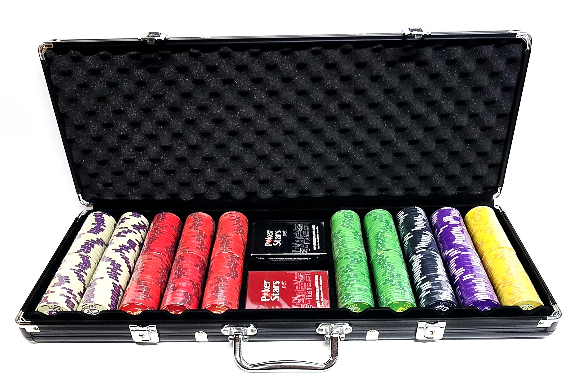 500pc 10g Ceramic Lucky Dragon Chip Set-With Case