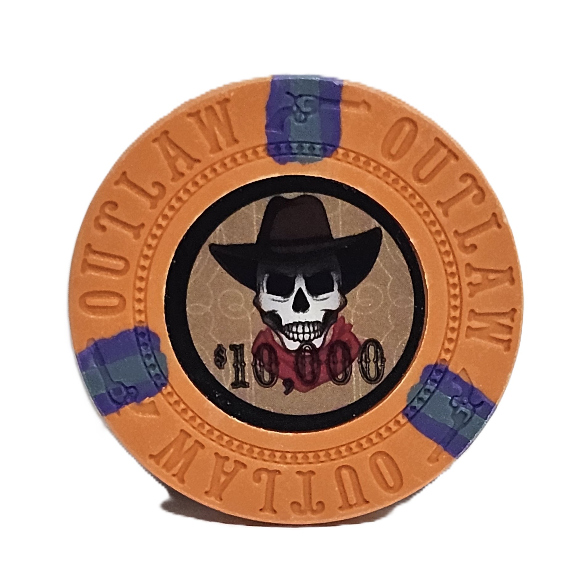 (25) $10000 Orange Clay Outlaw