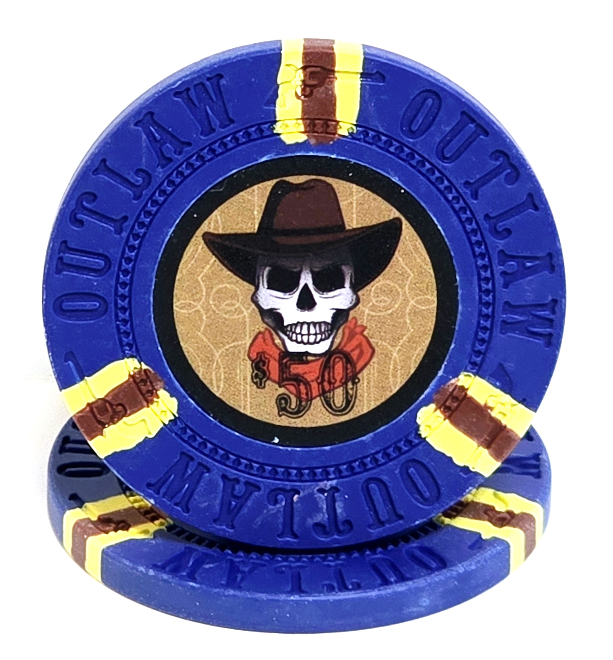 (25) $50 Blue Clay Outlaw