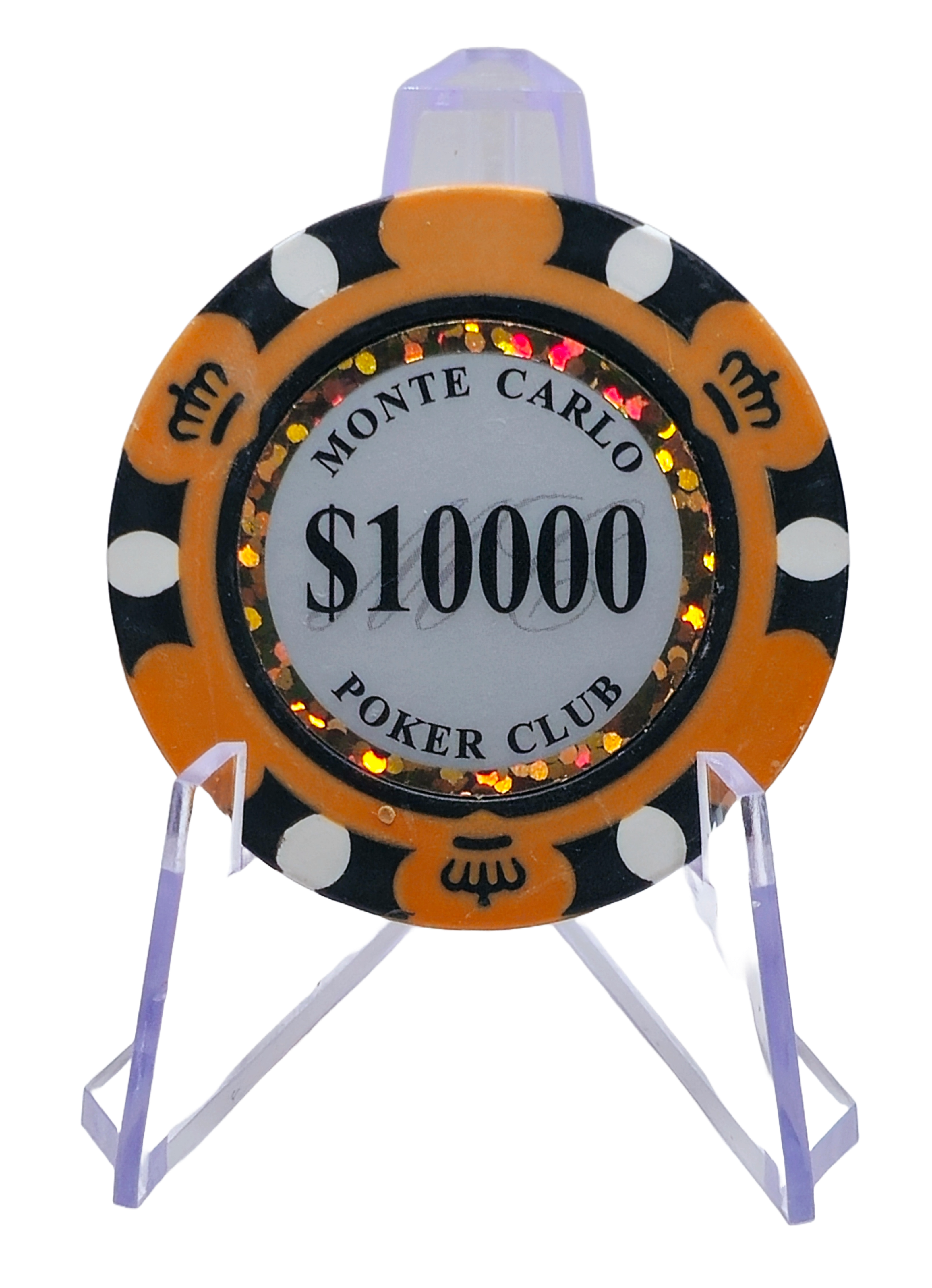 (25) $10,000 3-Tone Clay Monte Carlo Chips