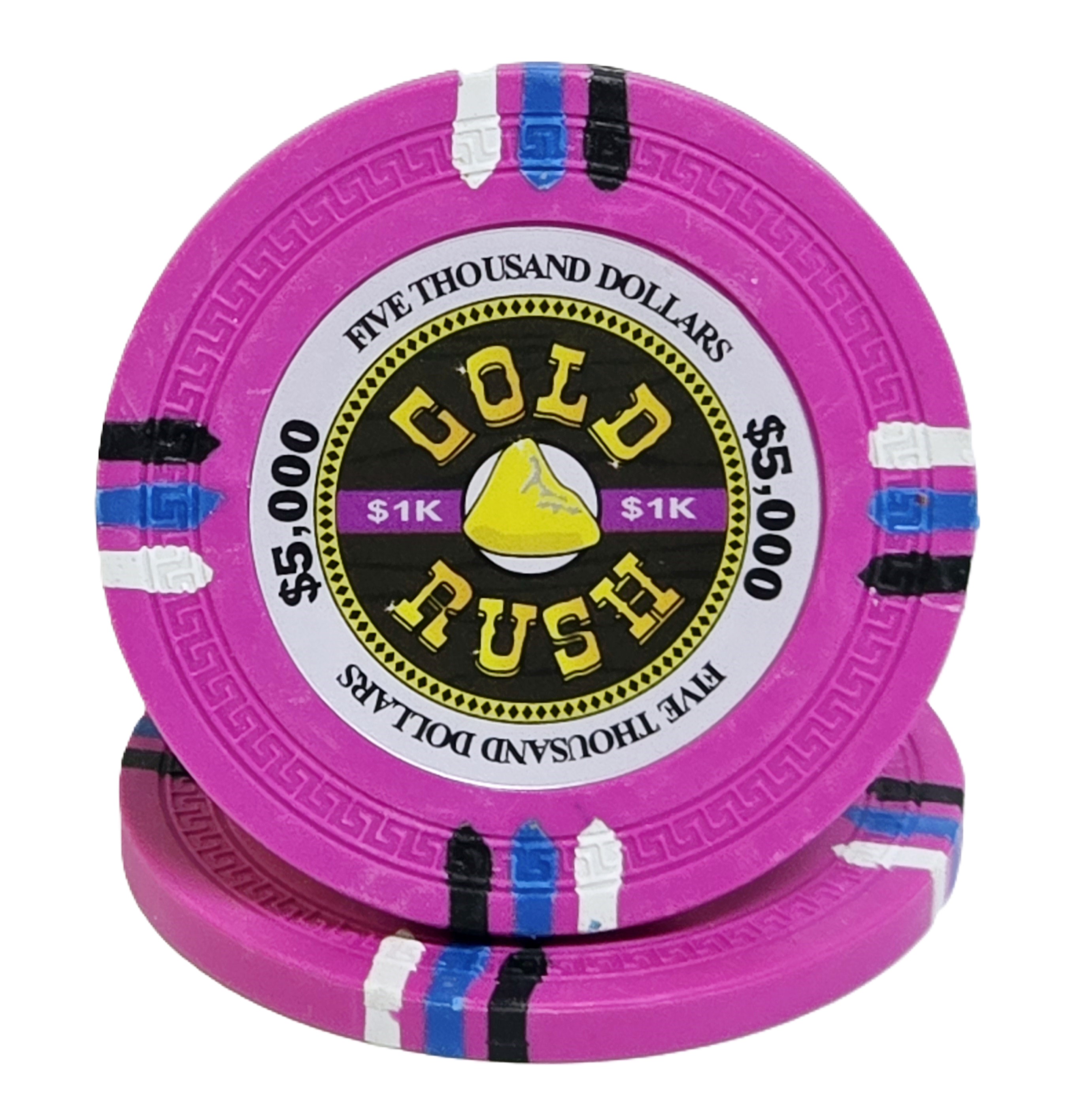 (25) $5000 (Pink) Clay 14g Gold Rush