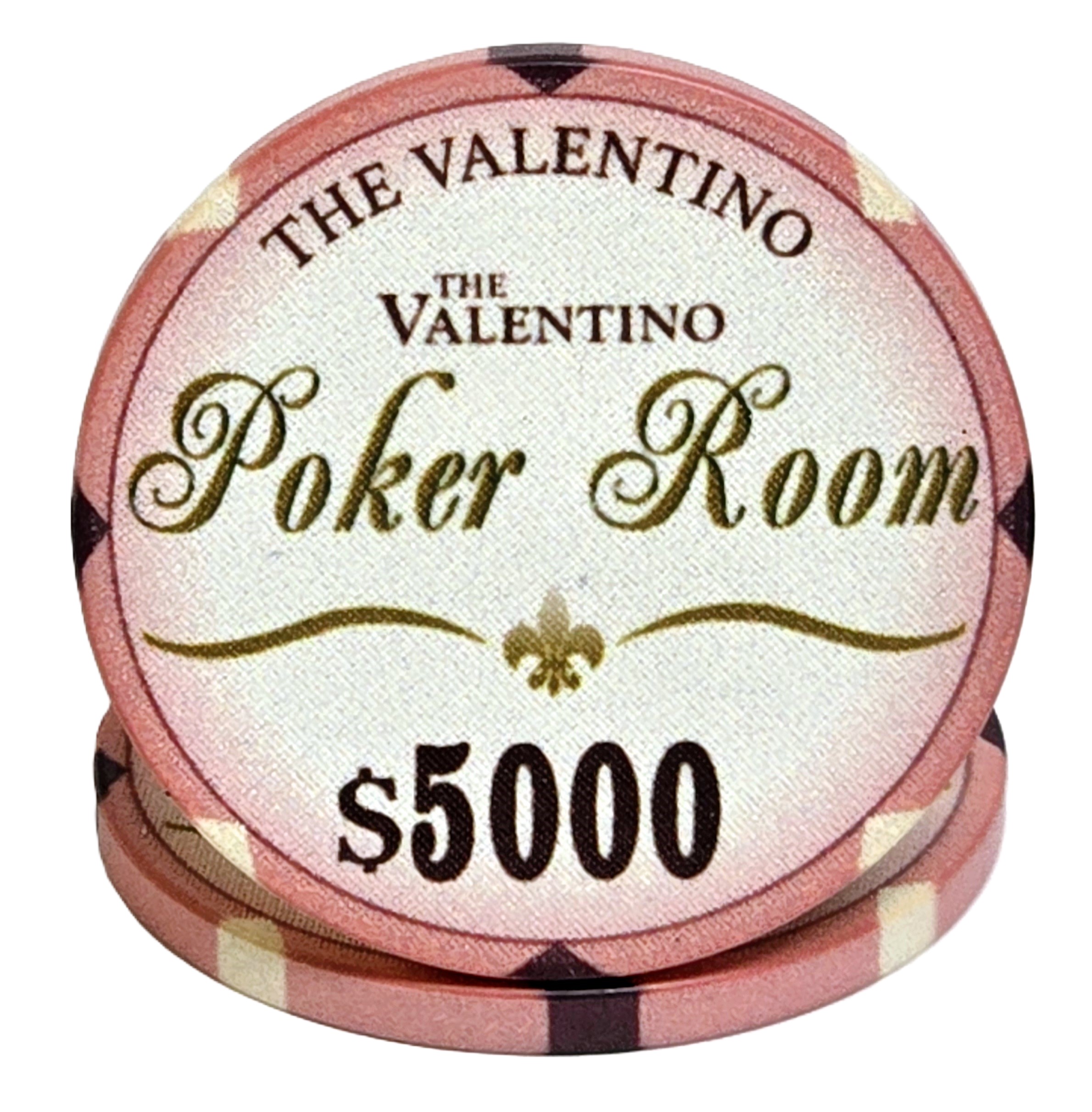 (25) $5000 Pink 10g Ceramic Valentinos