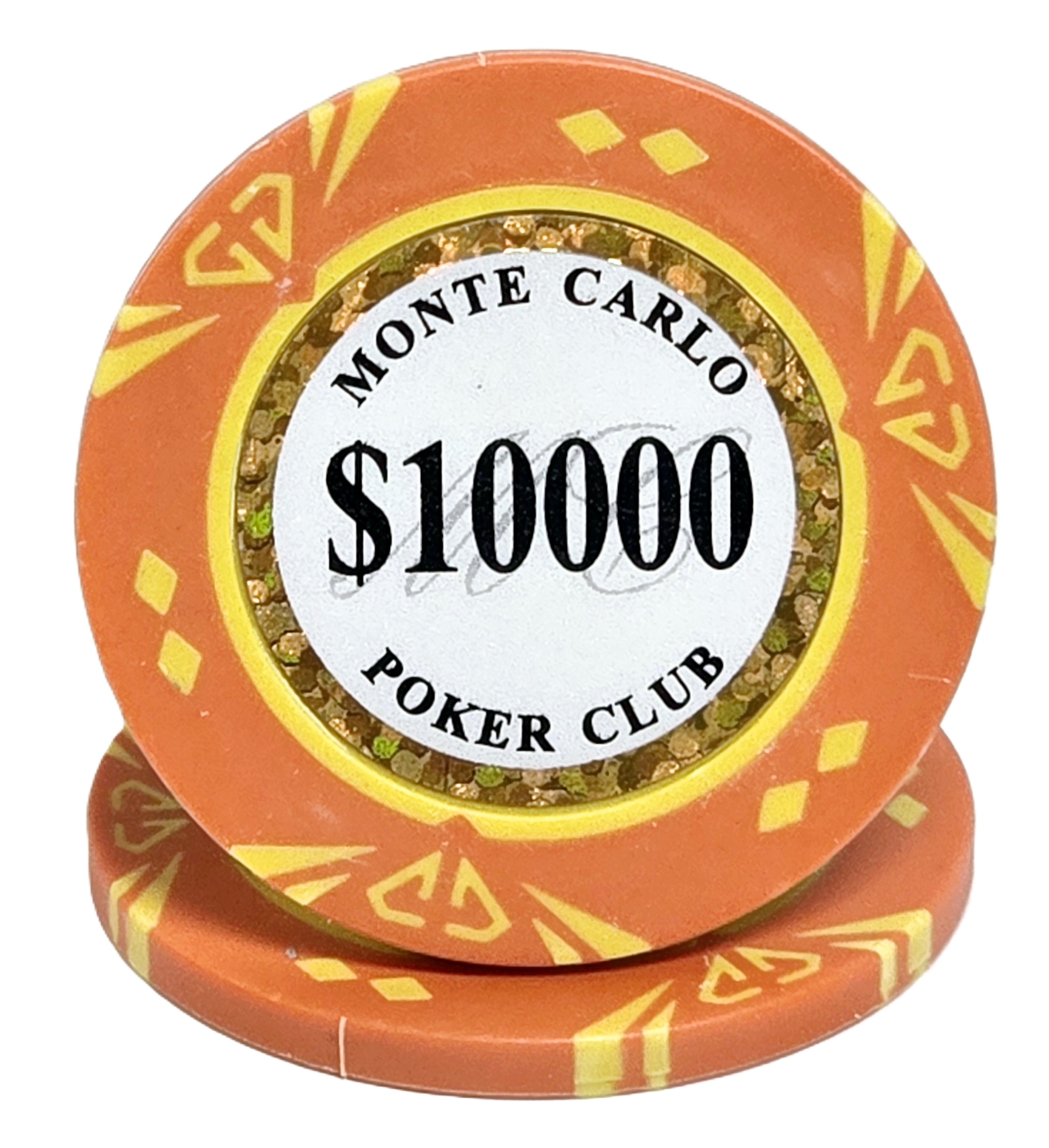 (25) $10,000 Orange Clay Diamond Monte Carlo