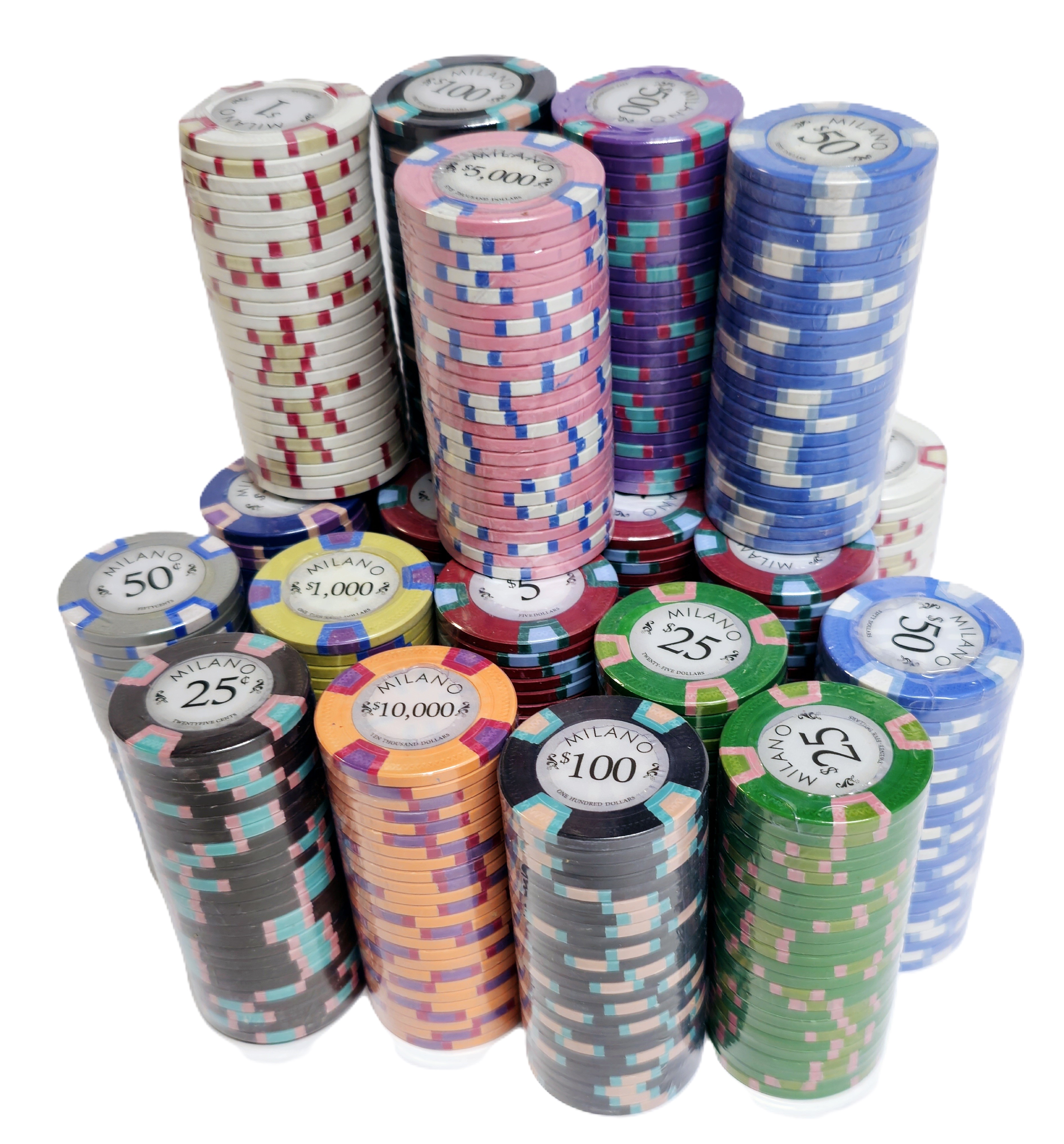 1000pc 9g Clay Milano Chip Set-No Case