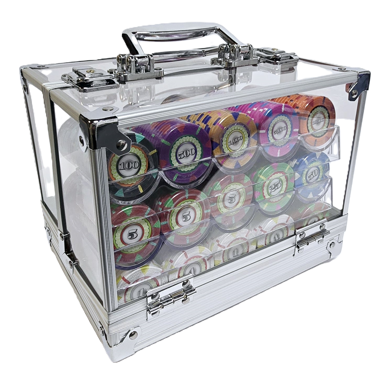 600pc 14g Designer Clay Chip Set-With Case   