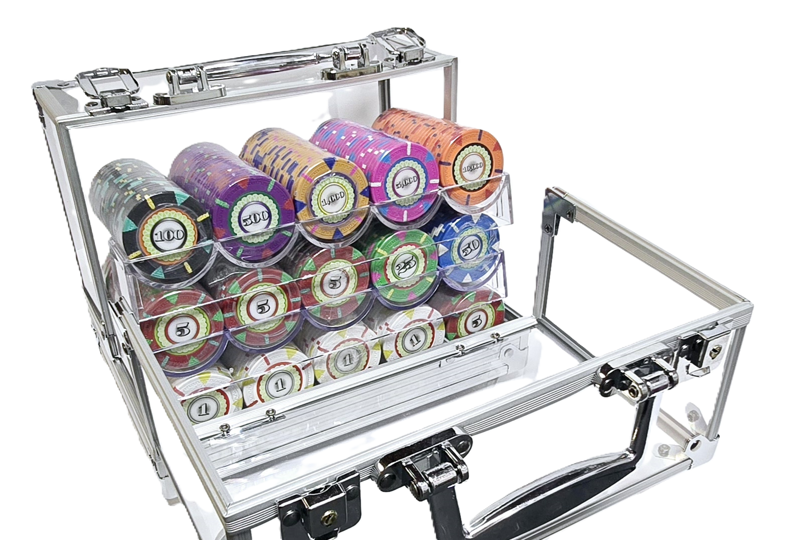 600pc 14g Designer Clay Chip Set-With Case   