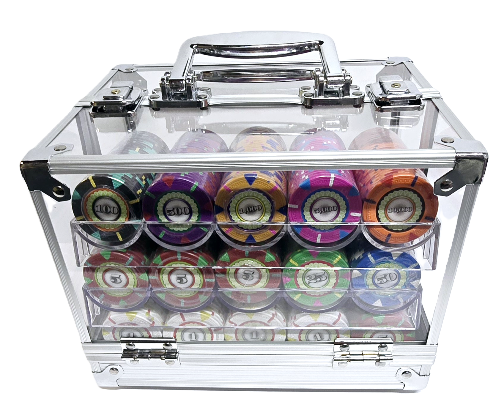 600pc 14g Designer Clay Chip Set-With Case   