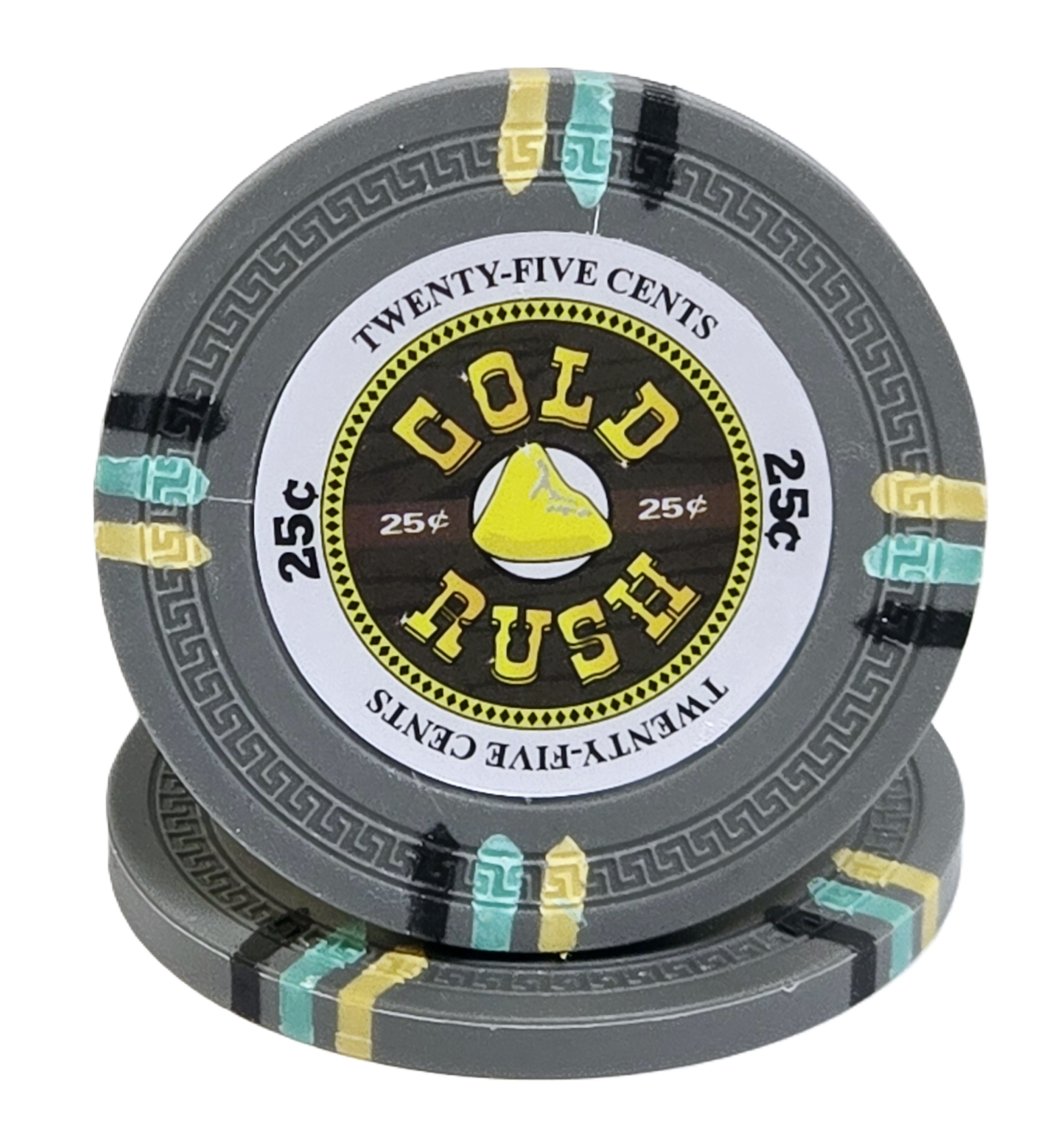 600pc 14g Clay Gold Rush Chip Set-No Case