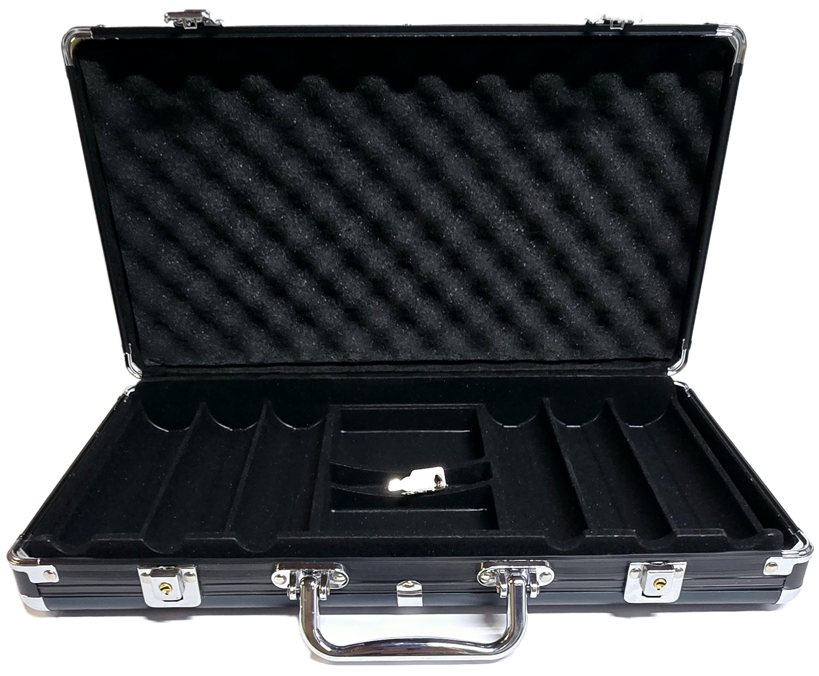 300pc Black Aluminum Chip Case